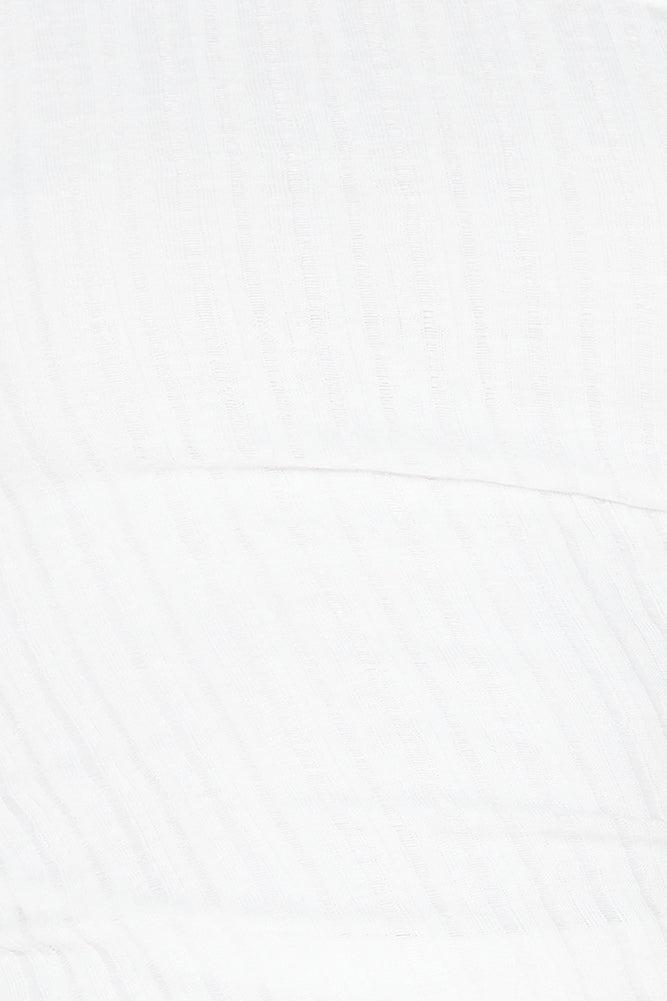 Brunch Groove One Shoulder Top White Product Image