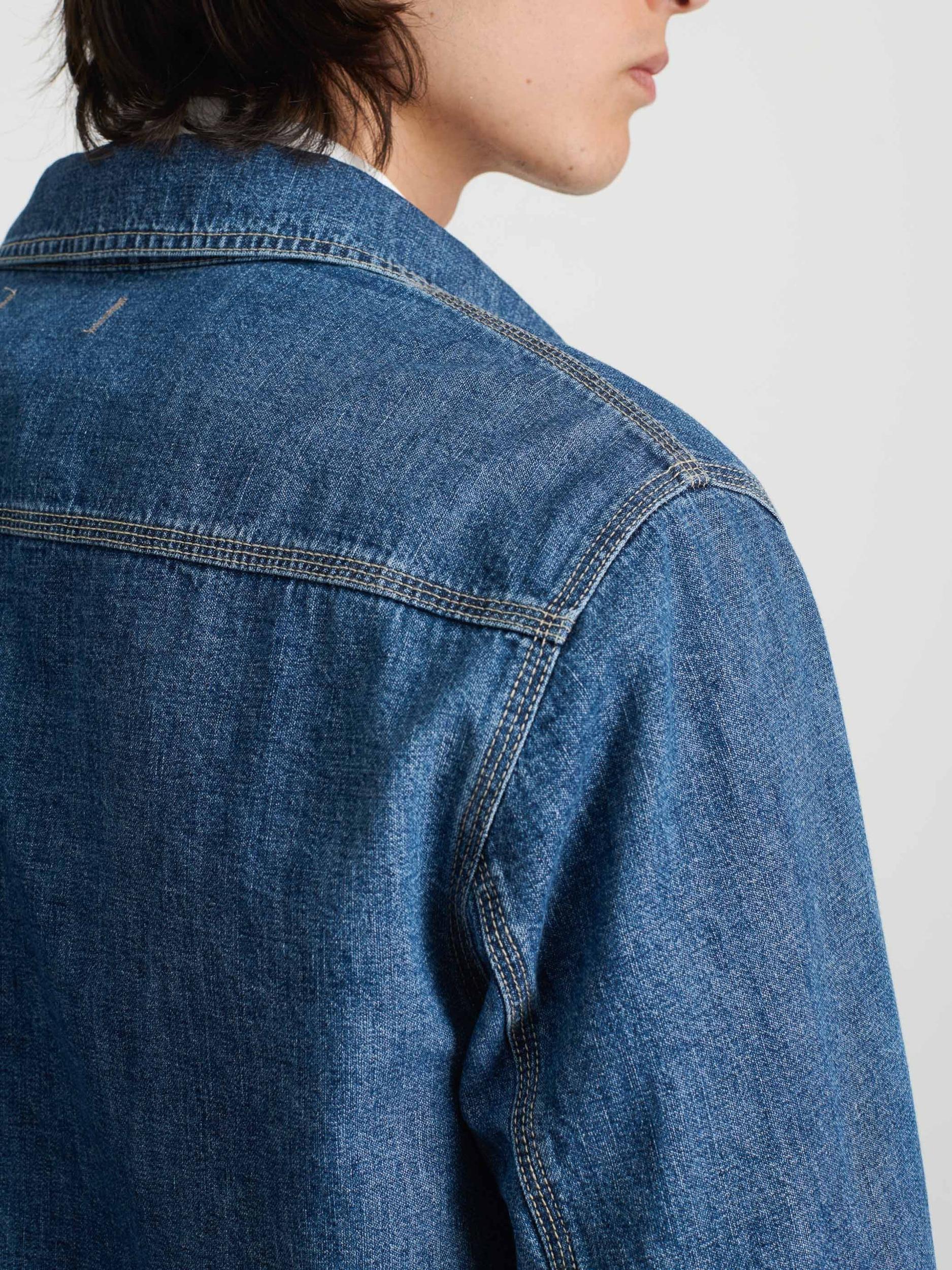 Shirt Jacket In Lightweight Denim Product Image