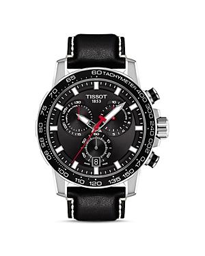Tissot Supersport Black Leather Strap Chronograph Watch Product Image