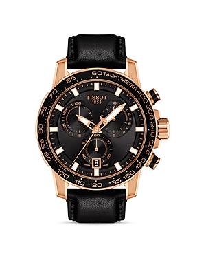 Tissot Supersport Black Leather Strap Chronograph Watch Product Image