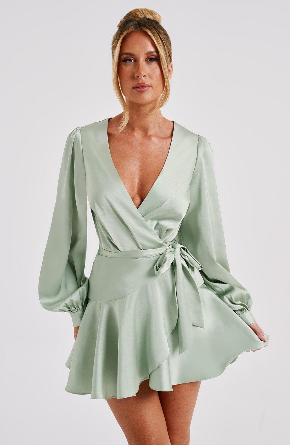Ellis Mini Dress - Sage Product Image