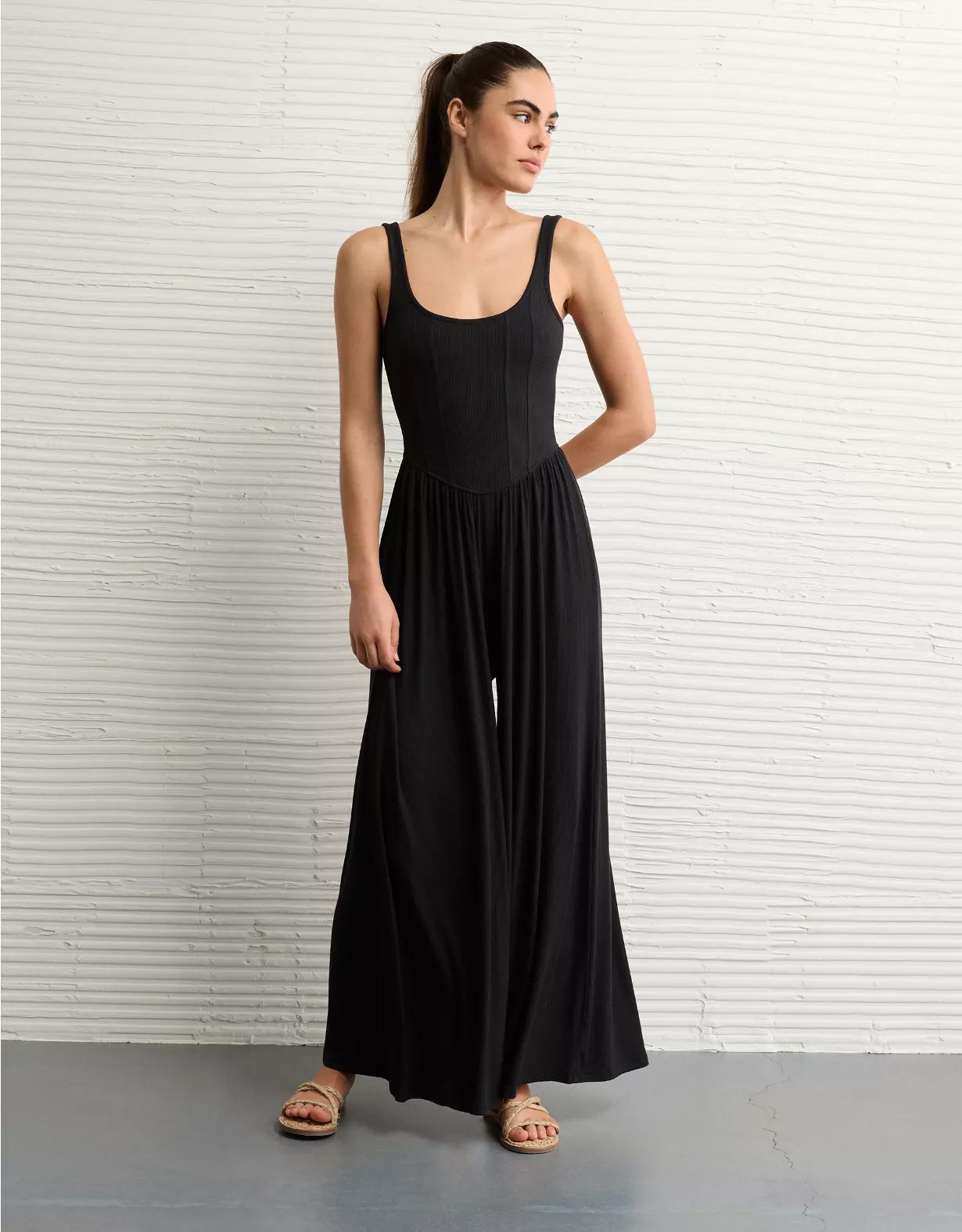 AE Soft & Sexy Seamed Corset Jumpsuit Product Image