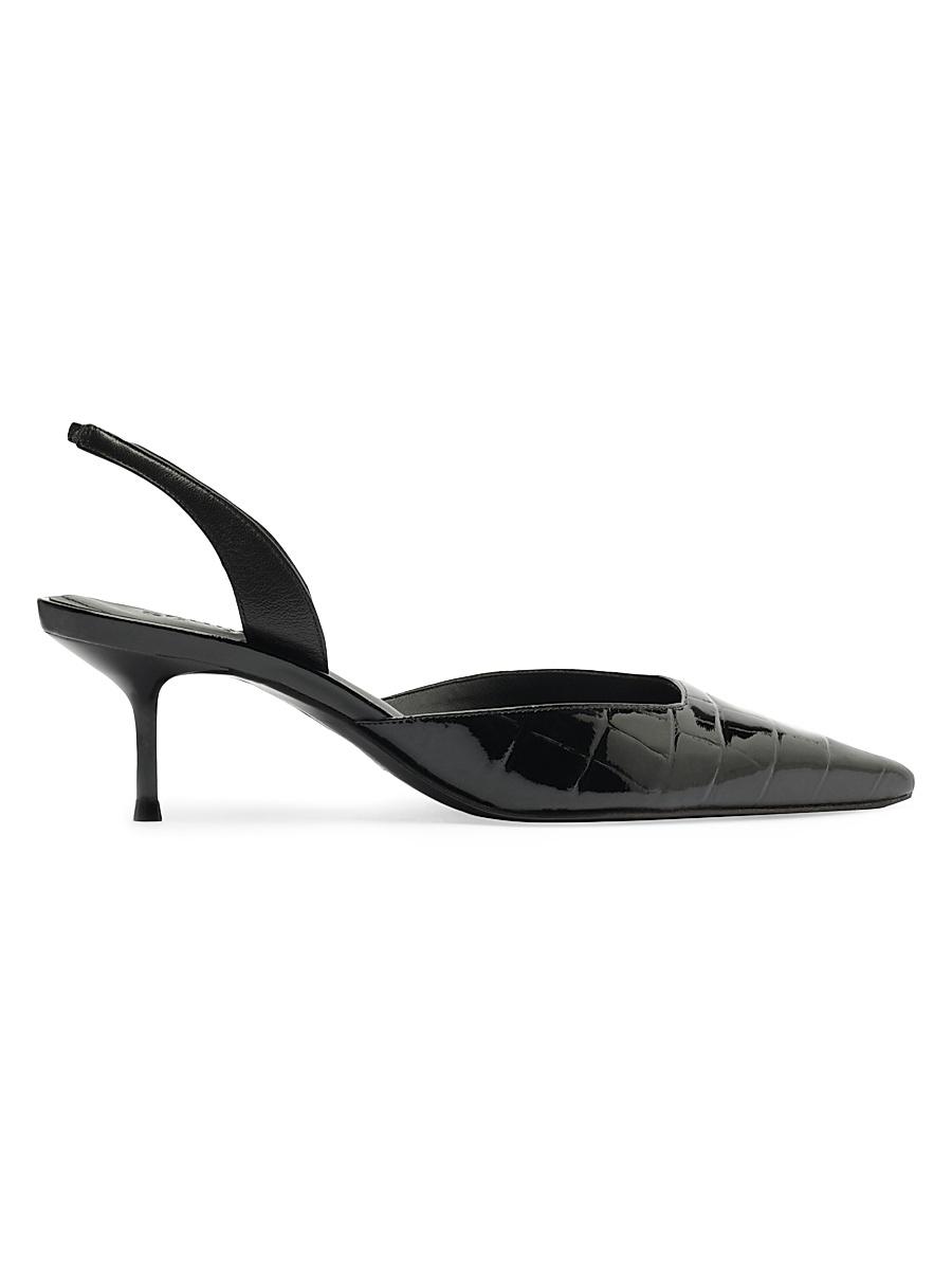 Womens Paola 65MM Leather Mid-Heel Pumps Product Image