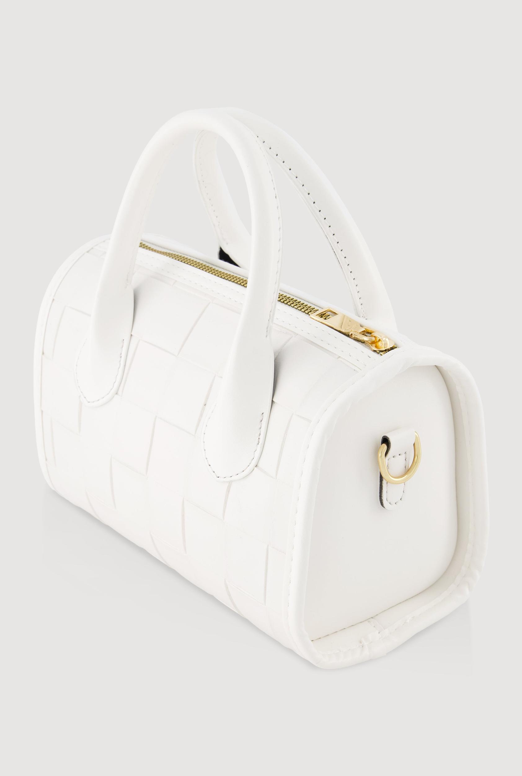 Metallic Faux Leather Crossbody Bag with Removable Strap Unisex Product Image