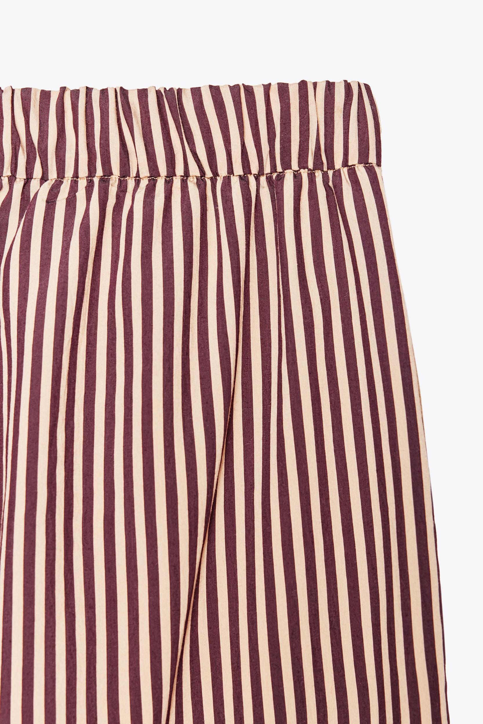 ZW COLLECTION STRIPED FLOWY PANTS Product Image