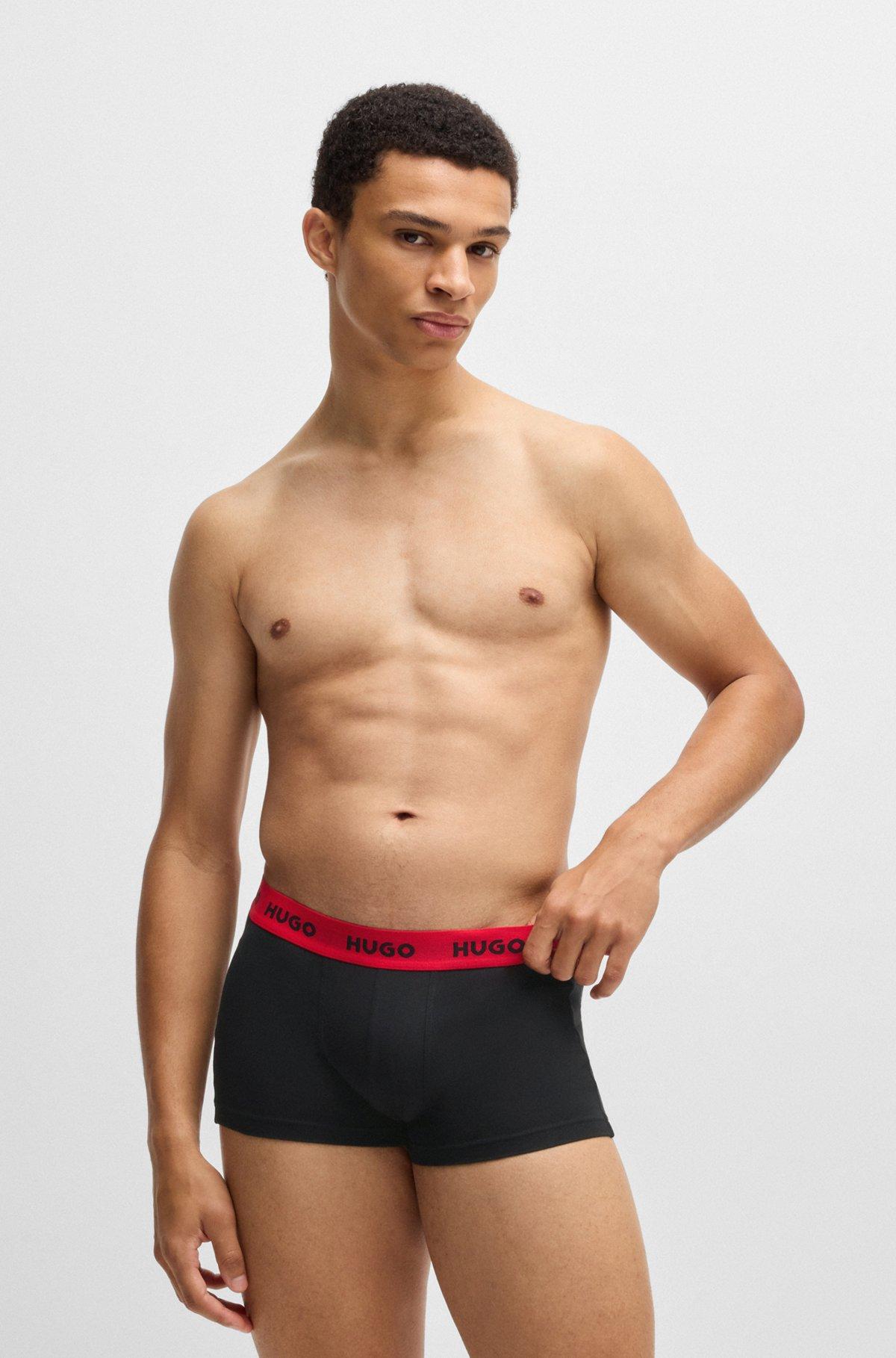 Three-pack of trunks in stretch cotton Product Image