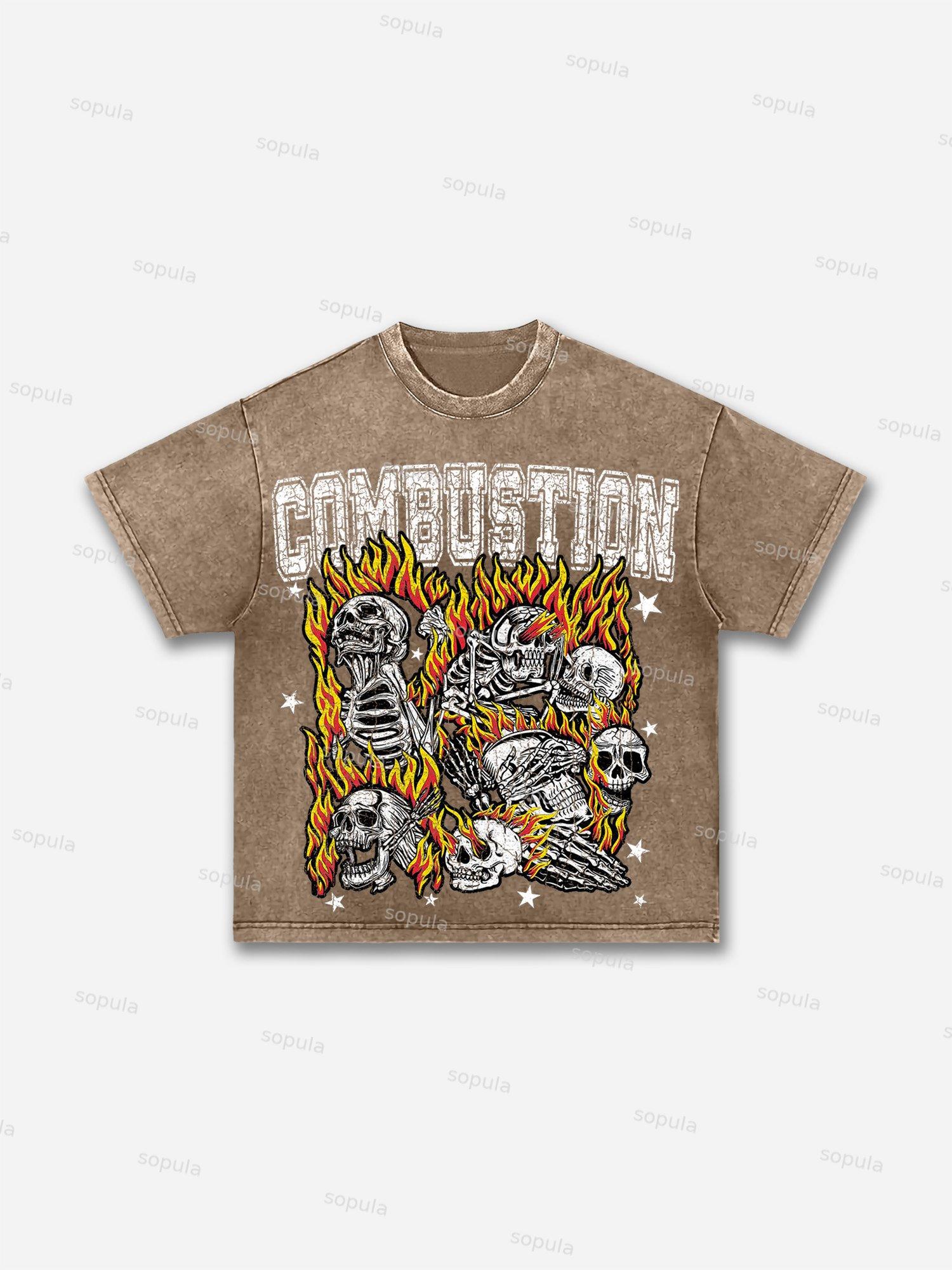 Men's Holy Prayer Vintage Graphic Washed T-Shirt Product Image