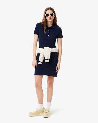 Slim Fit Stretch Piqué Polo Dress Product Image