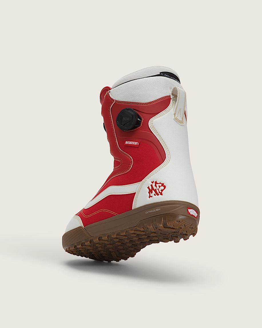 Women's Encore Pro X Mia Brookes Snowboard Boot in Racing Red / Marshmallow White| Vans US Product Image