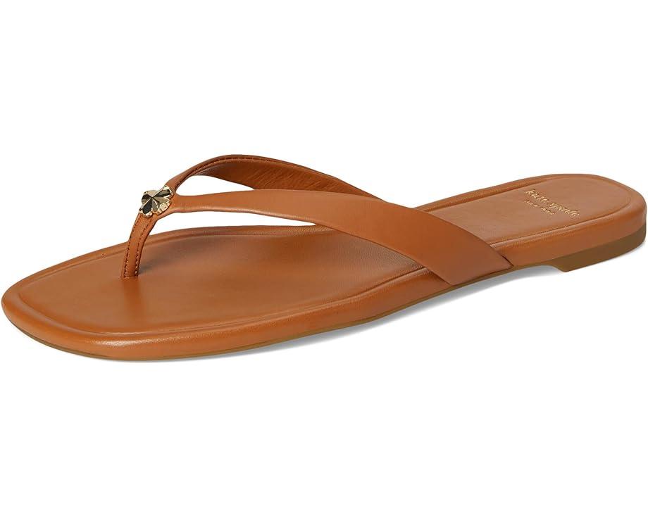 Spade Flower Smooth Leather Flip-Flop Product Image