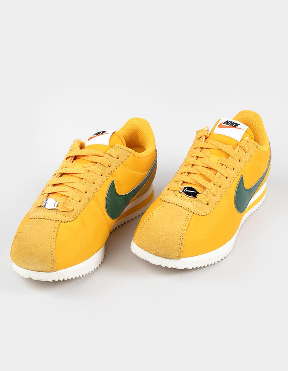 NIKE Cortez Textile Womens Shoes - YELLOW Product Image