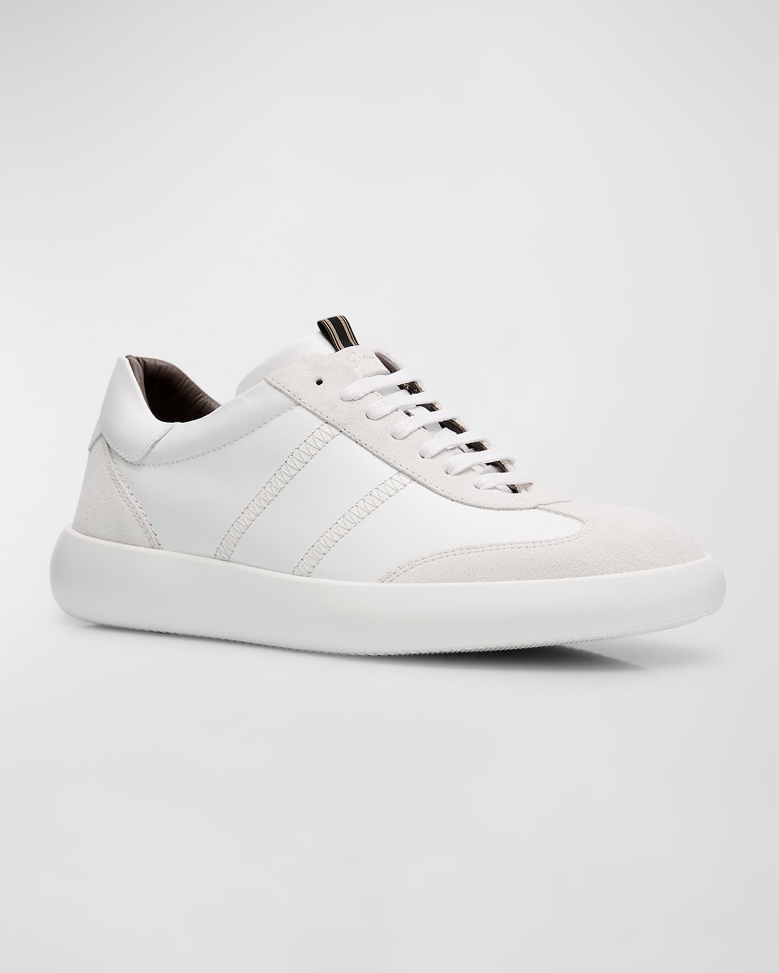 New Cassette Mixed Leather Sneakers Product Image