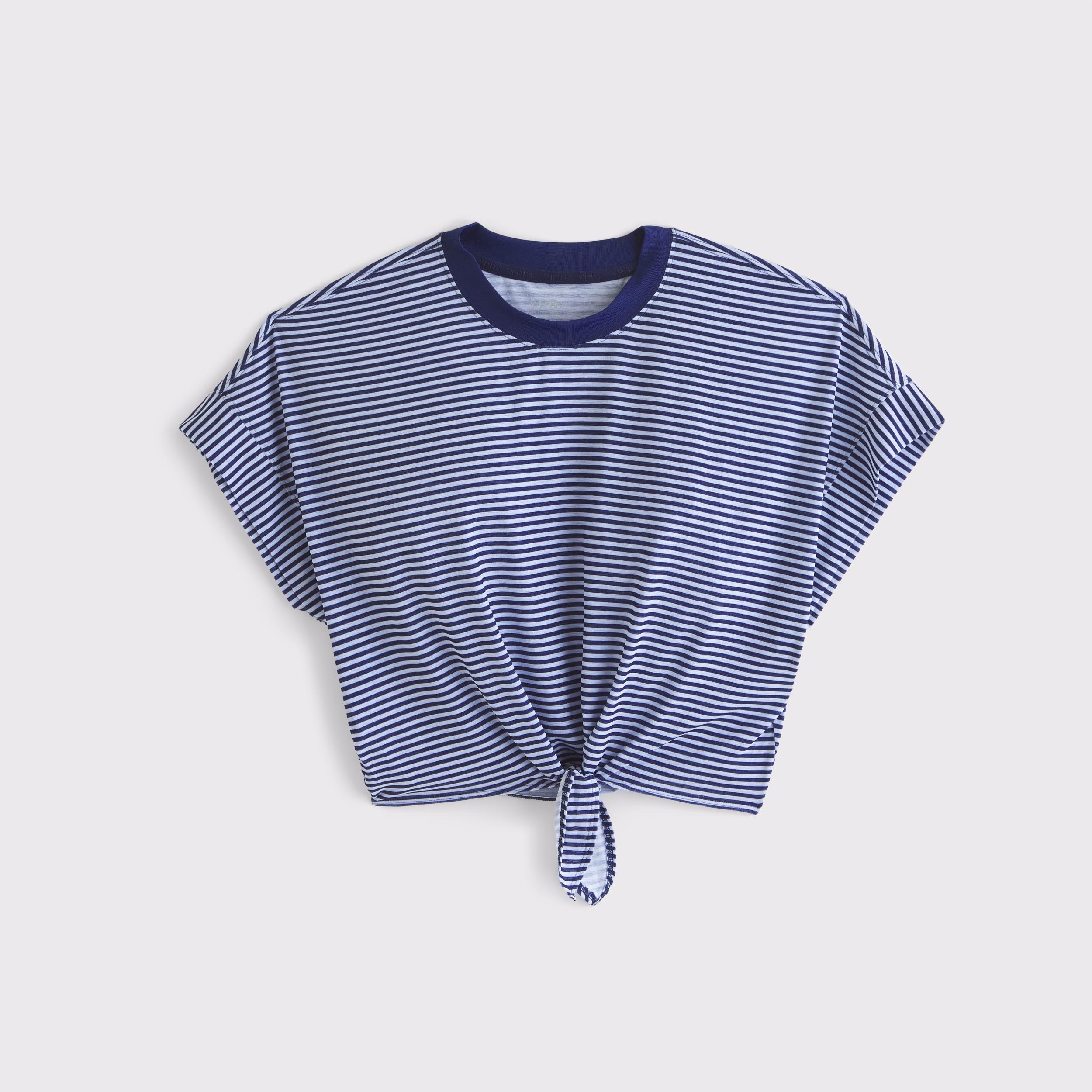 YPB Featherweight Tie-Front Tee Product Image