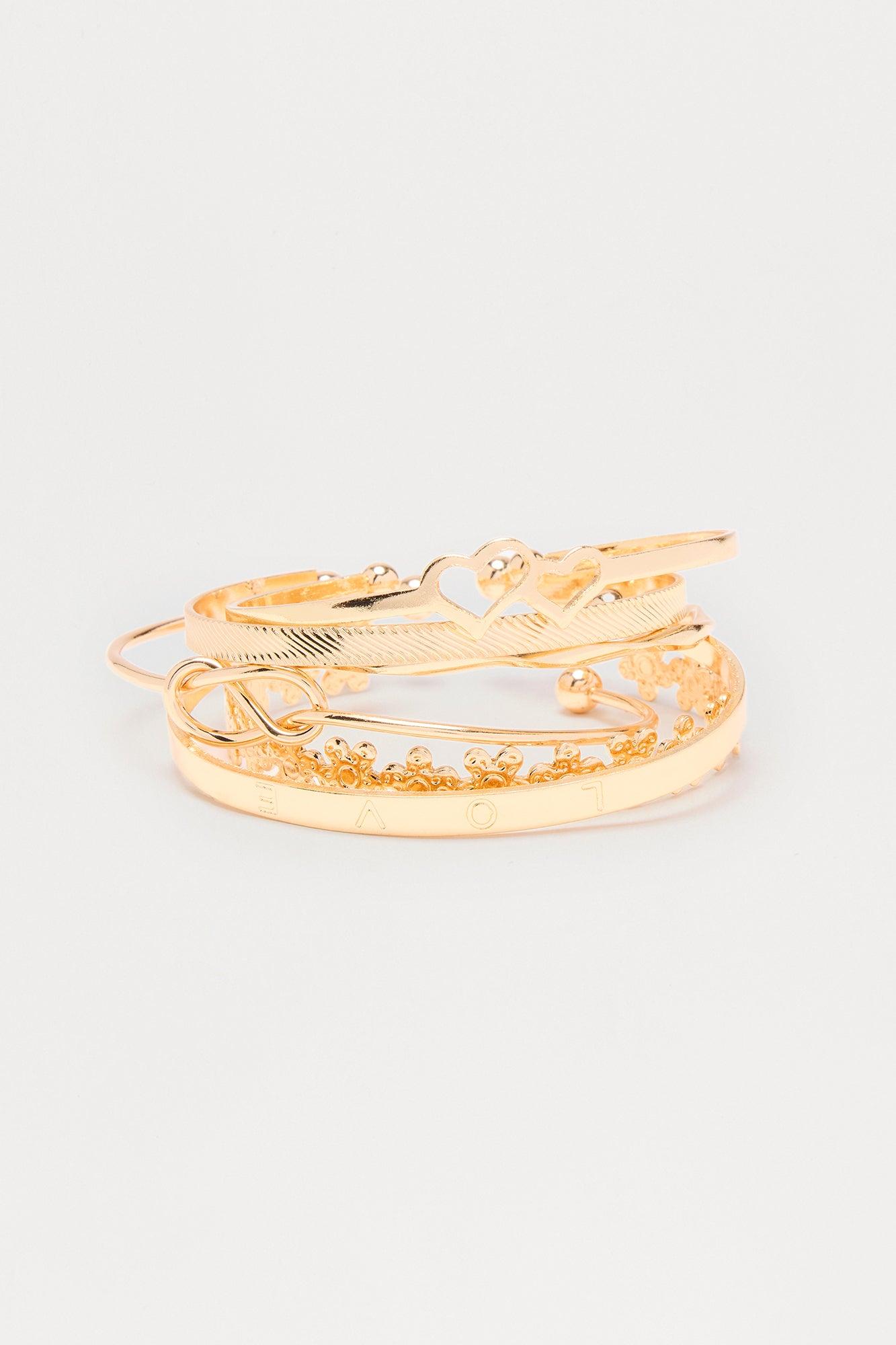 My Vibes All Summer 6 Piece Bracelet Set  - Gold Female Product Image