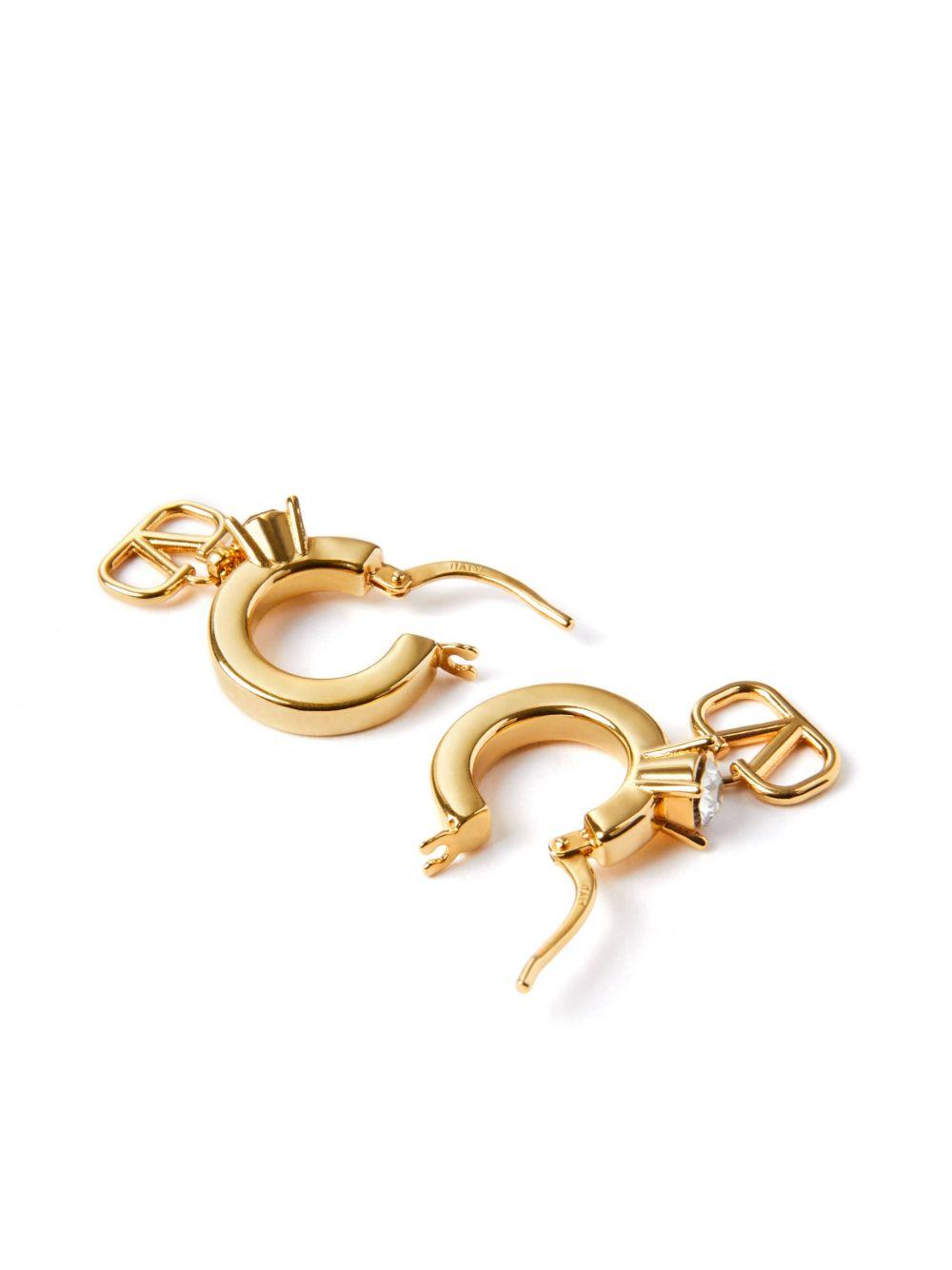 VLogo Signature crystal-embellished earrings Product Image