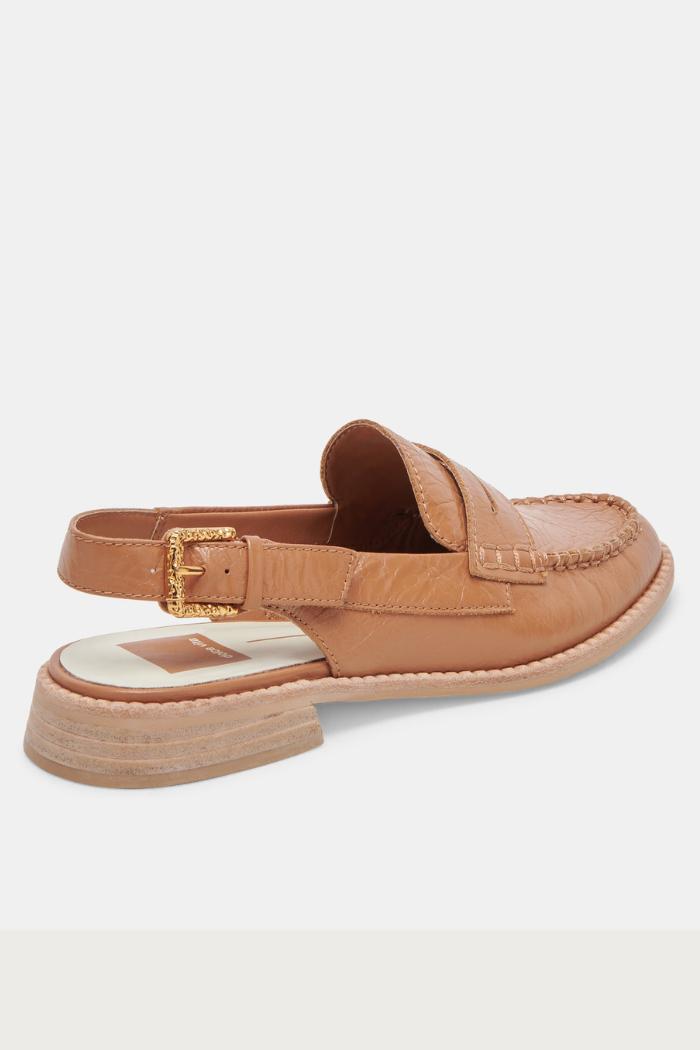 Hardi Loafers- Tan Crinkle Patent Product Image