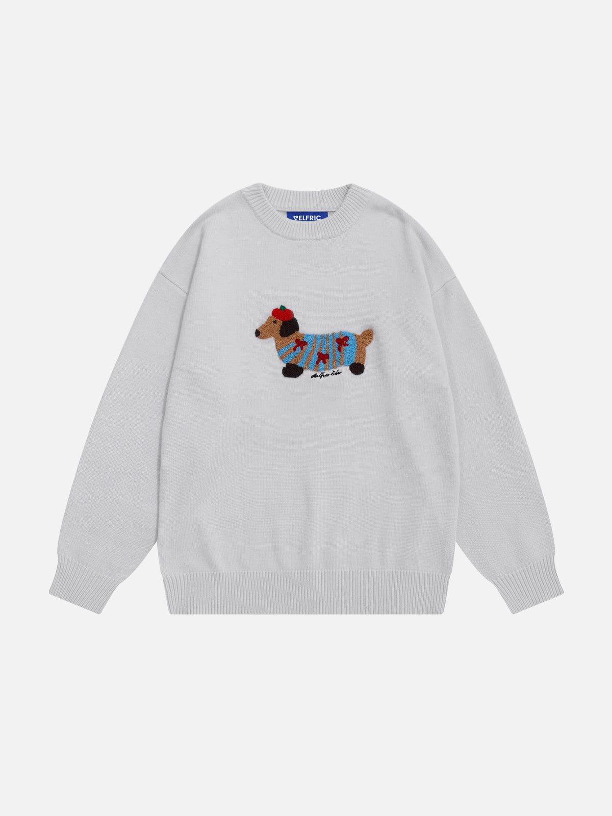 Aelfric Eden Cartoon Dachshund Sweater Product Image