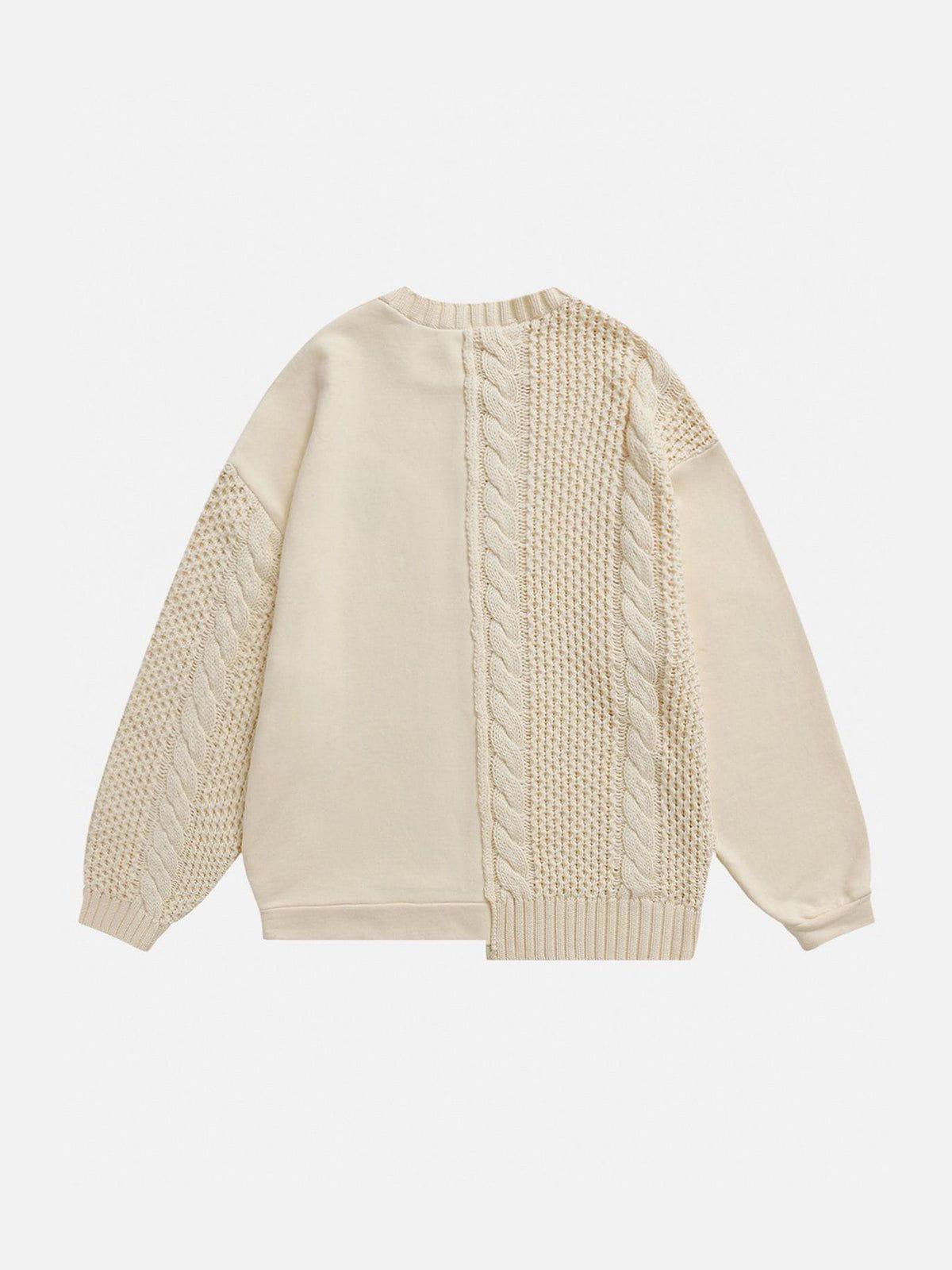 Aelfric Eden Patchwork Embroidery Heartie Sweater Product Image