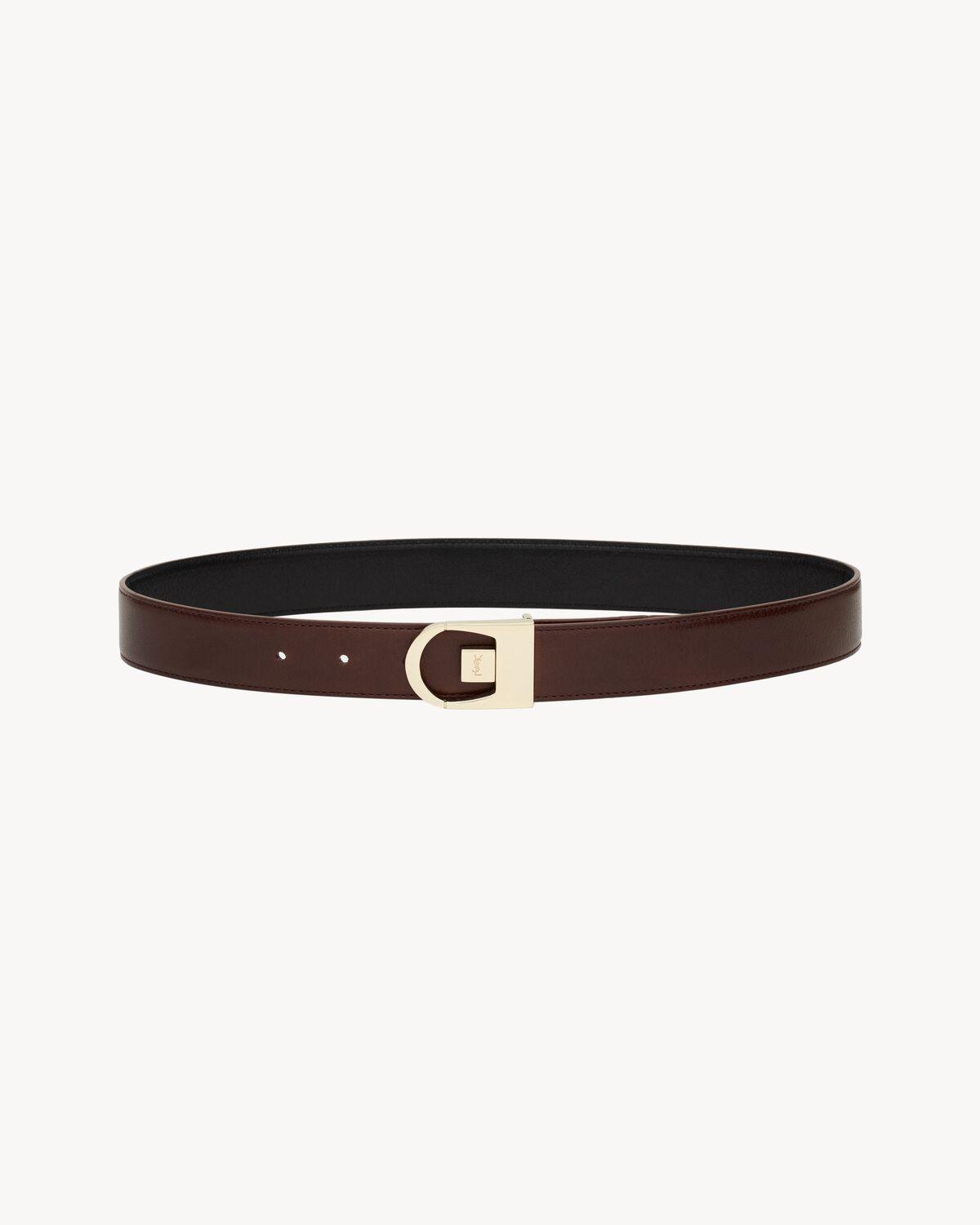 reversible belt in smooth leather Product Image