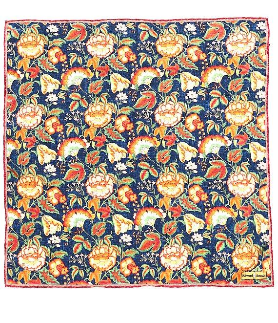 Edward Armah Floral Silk Pocket Square Product Image