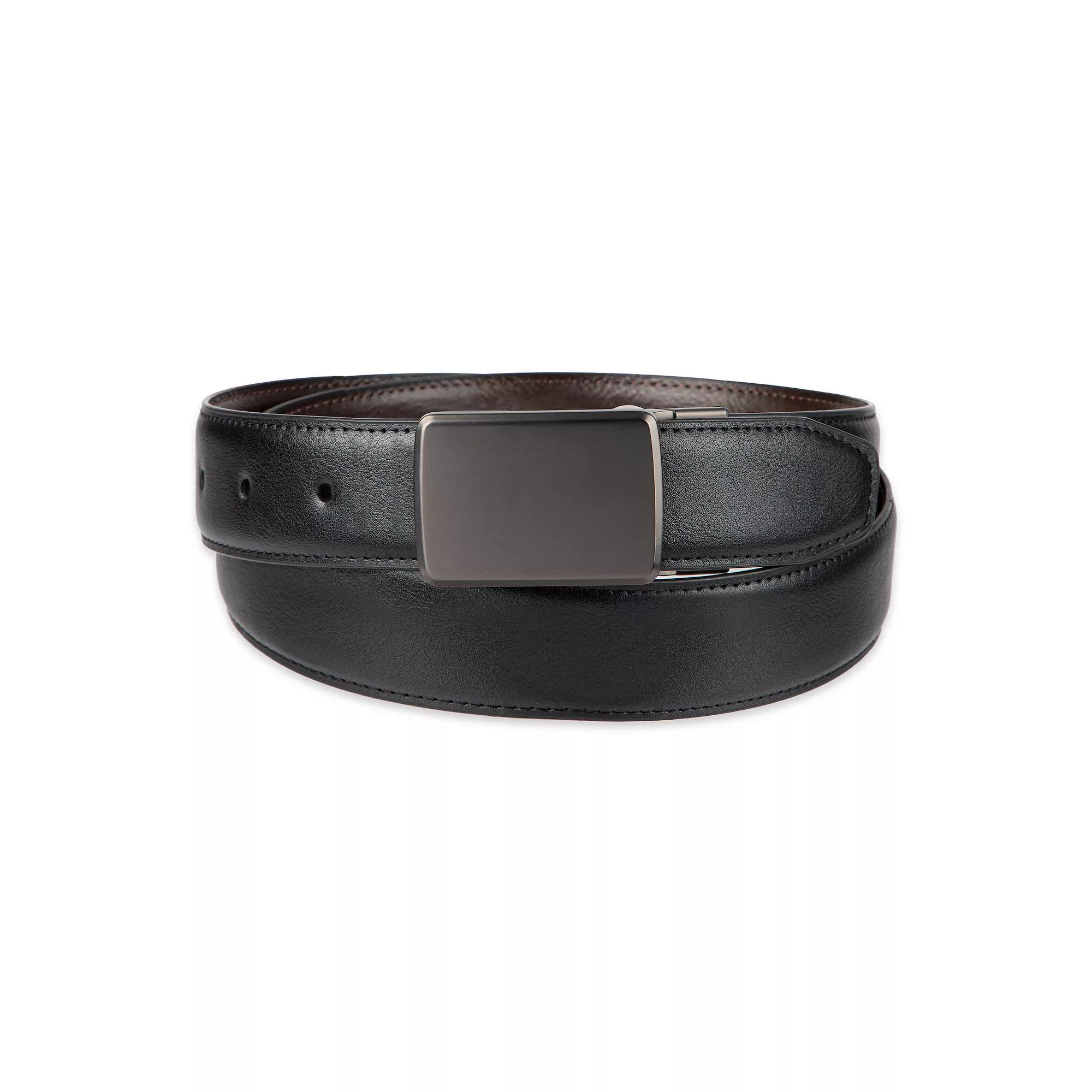 Mens Dockers Stretch Two-In-One Plaque Buckle Reversible Belt Product Image