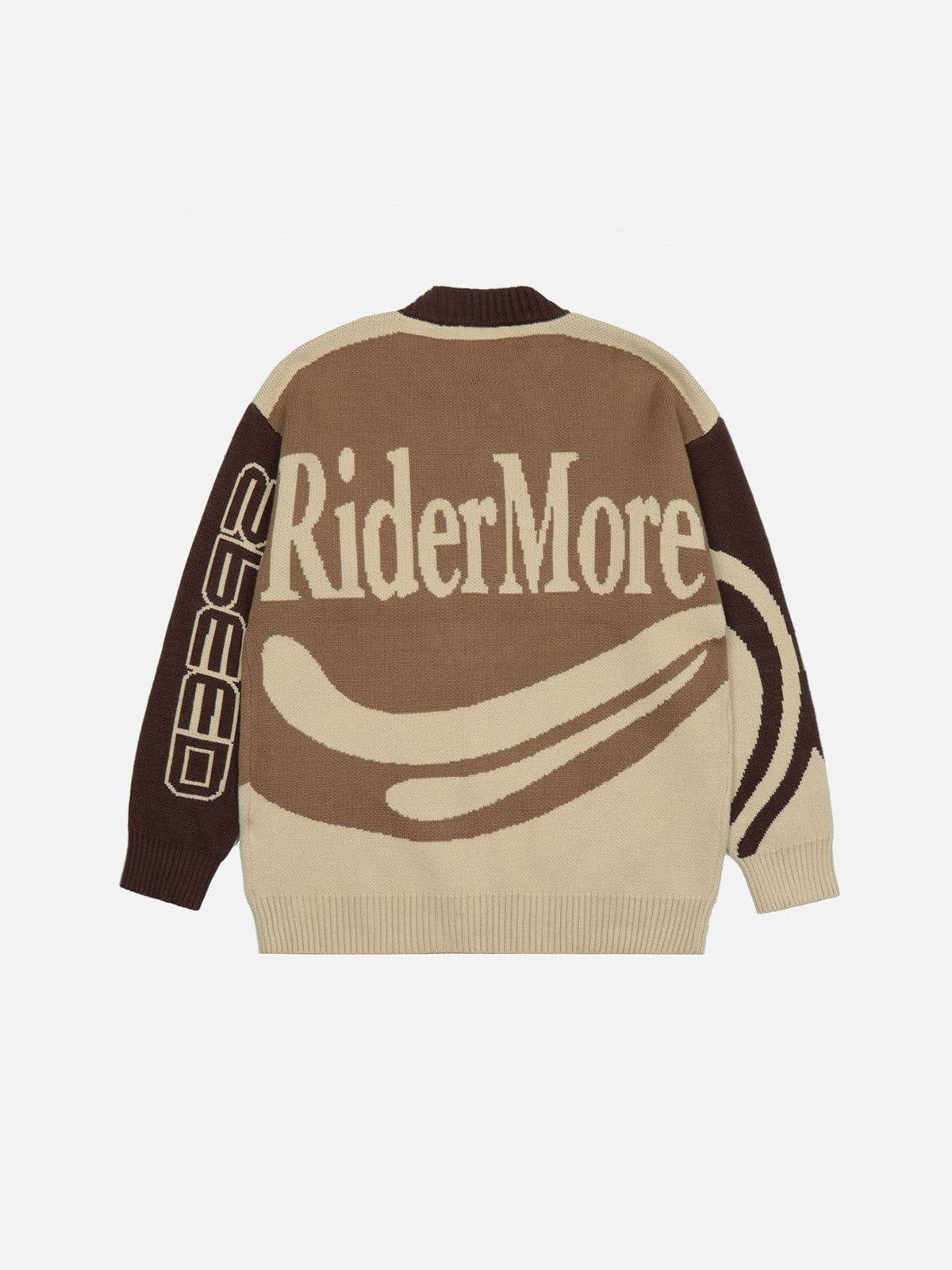 Aelfric Eden Color Block Racing Cardigan Product Image