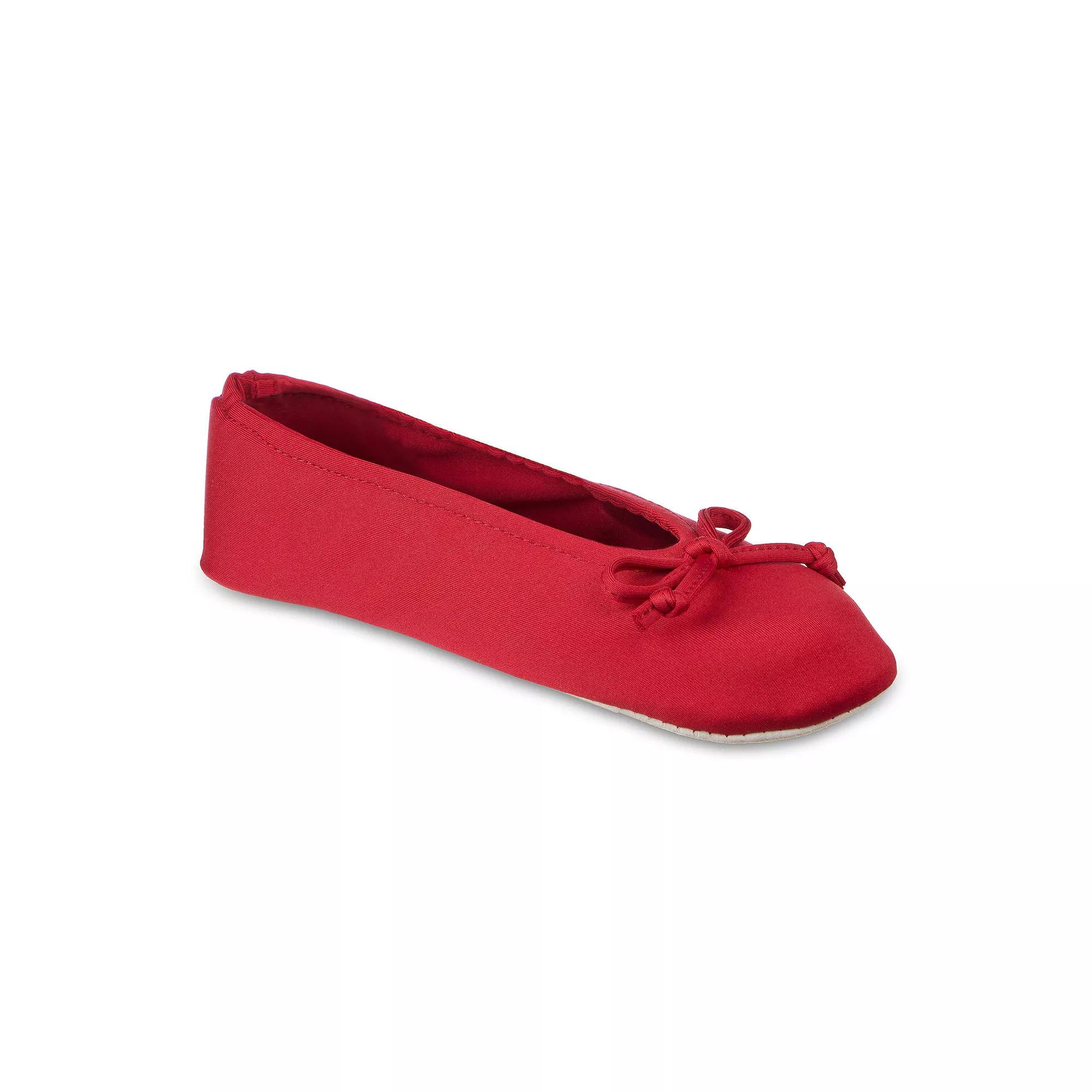 isotoner Satin Women's Ballerina Slippers,  Product Image