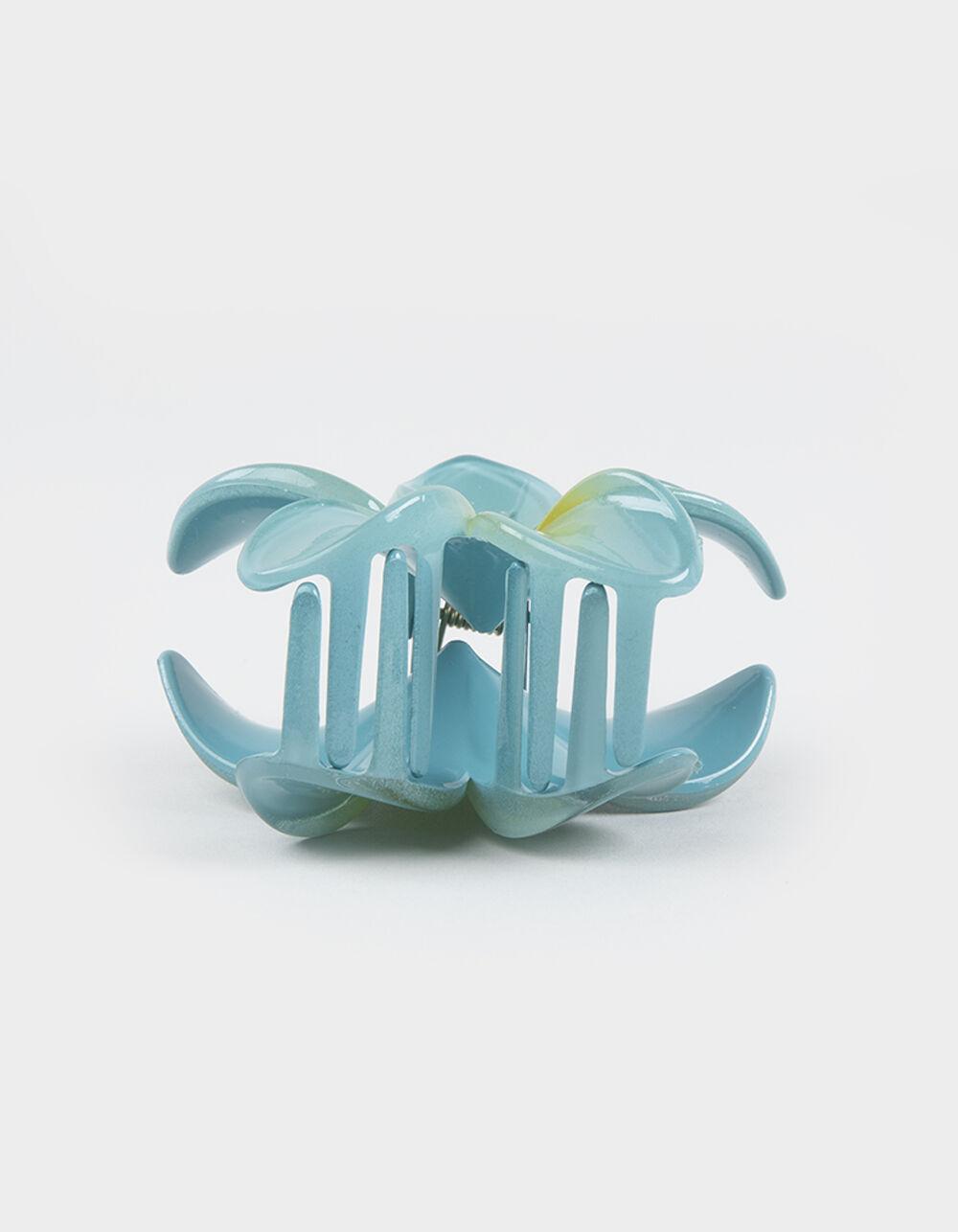 FULL TILT Hawaiian Floral Claw Hair Clip - BLUE Product Image