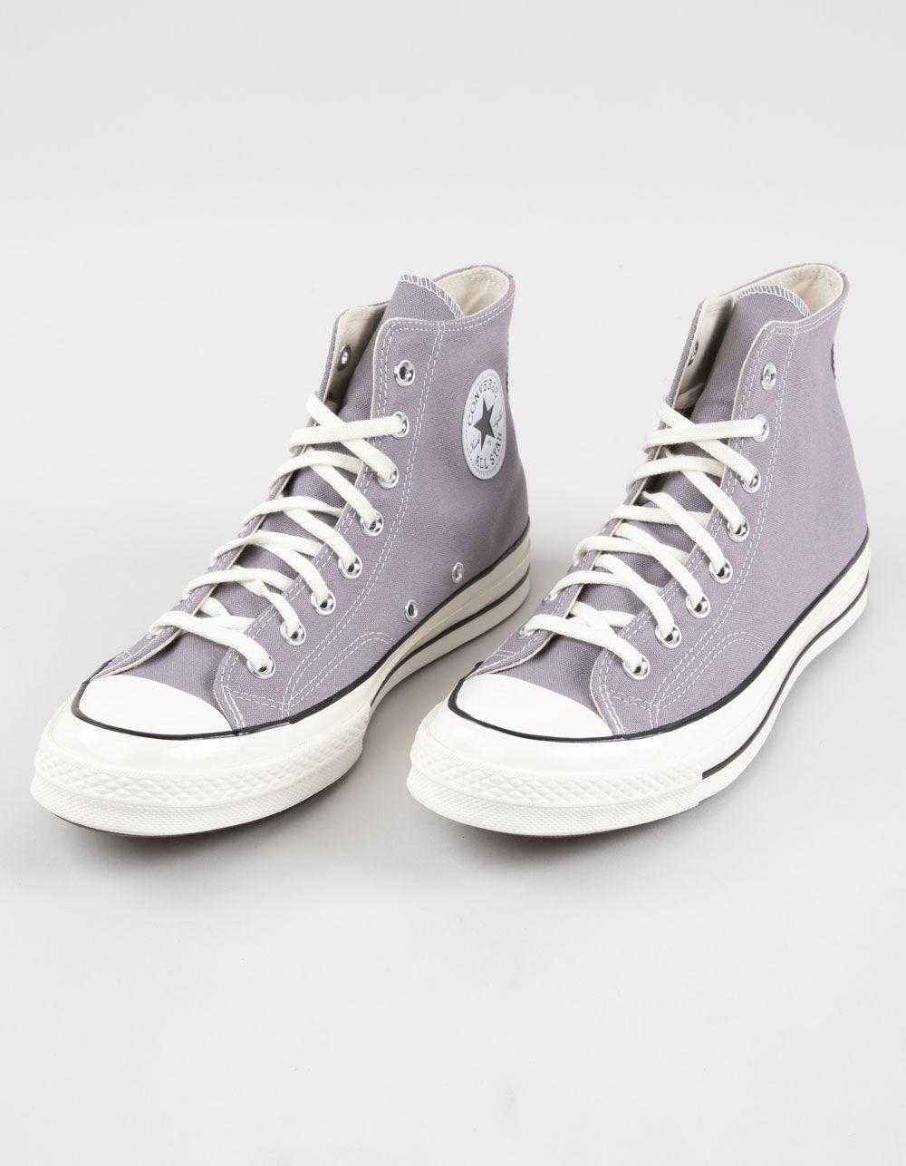 CONVERSE Chuck 70 High Top Shoes - PURPLE SILVER Product Image