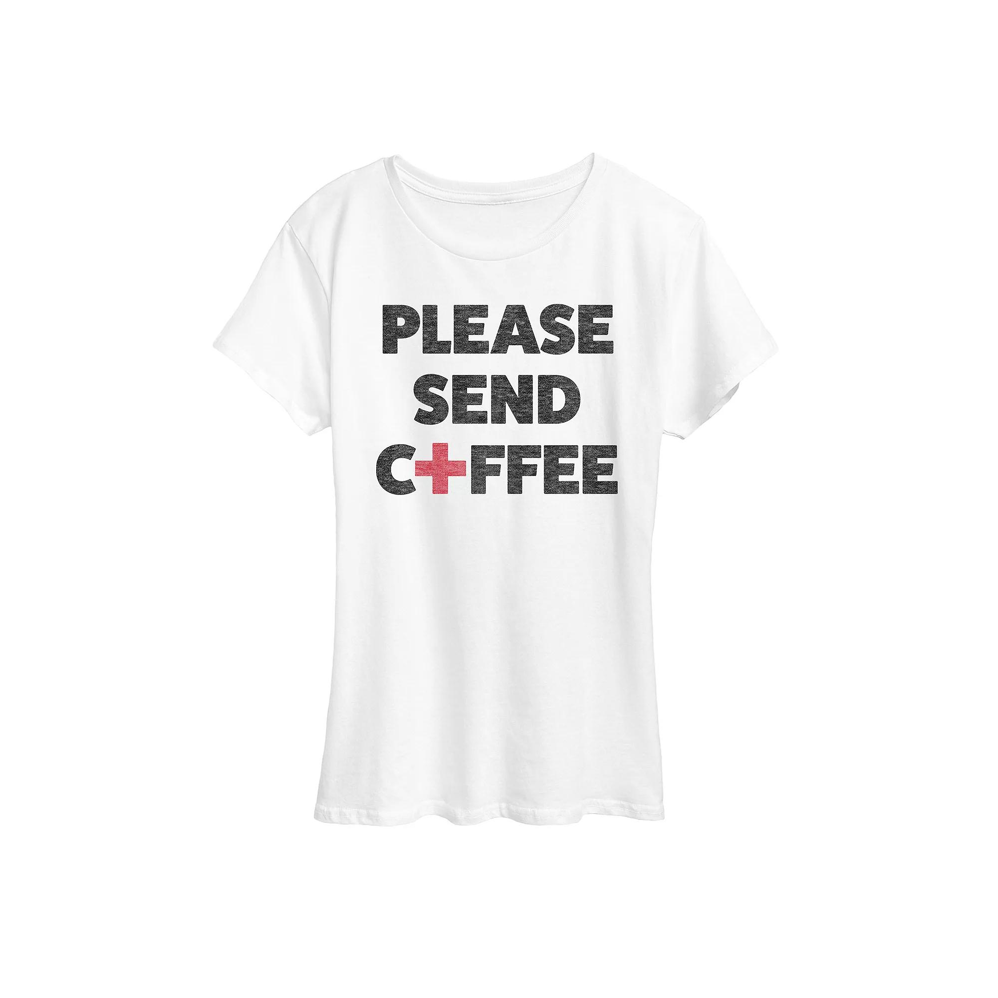 Women's Please Send Coffee Graphic Tee,  Product Image