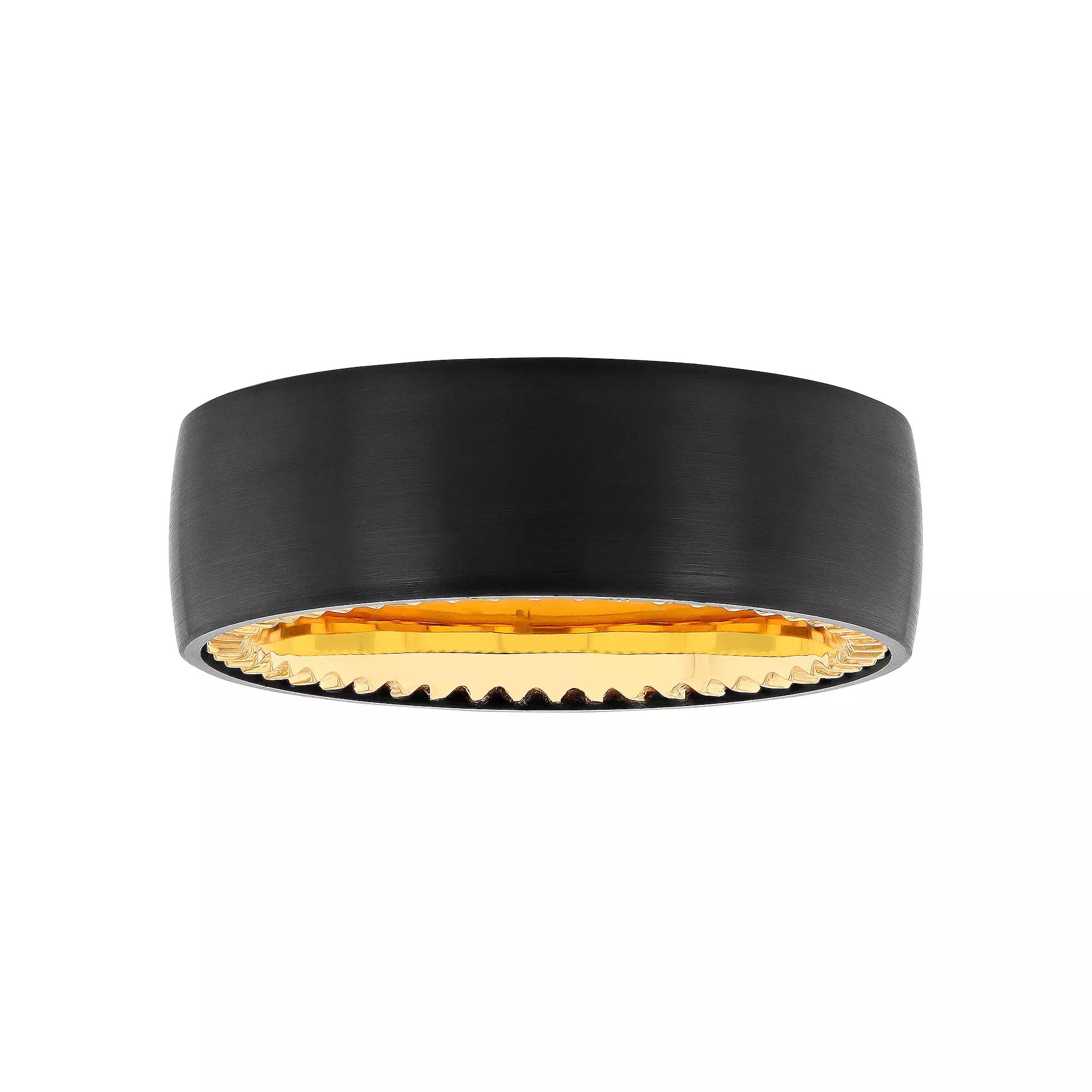 Men's Jewelry Nation Tantalum Two Tone High Polished Fashion Wedding Band,  Product Image