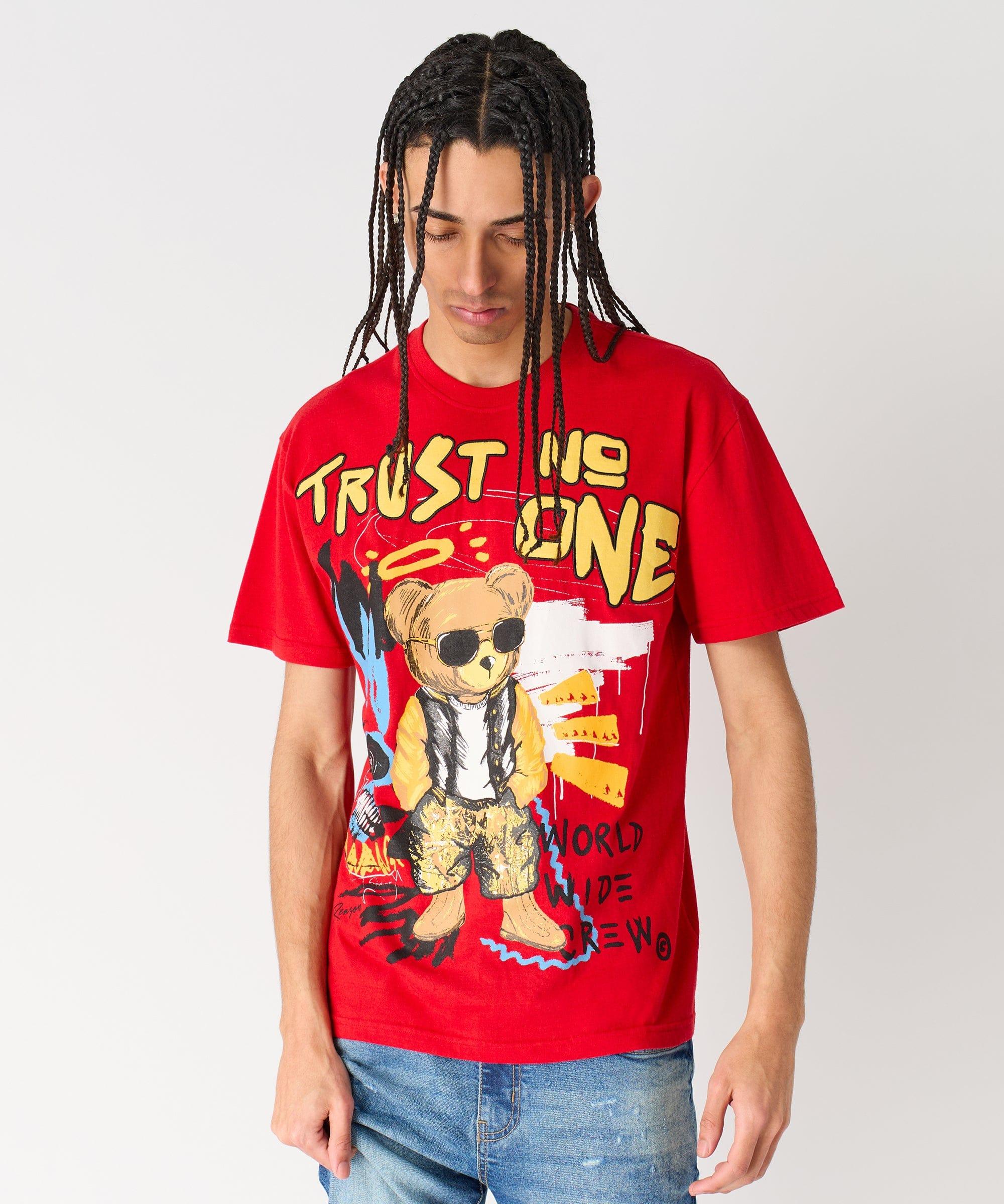 Trust No One Short Sleeve Tee - Red Product Image