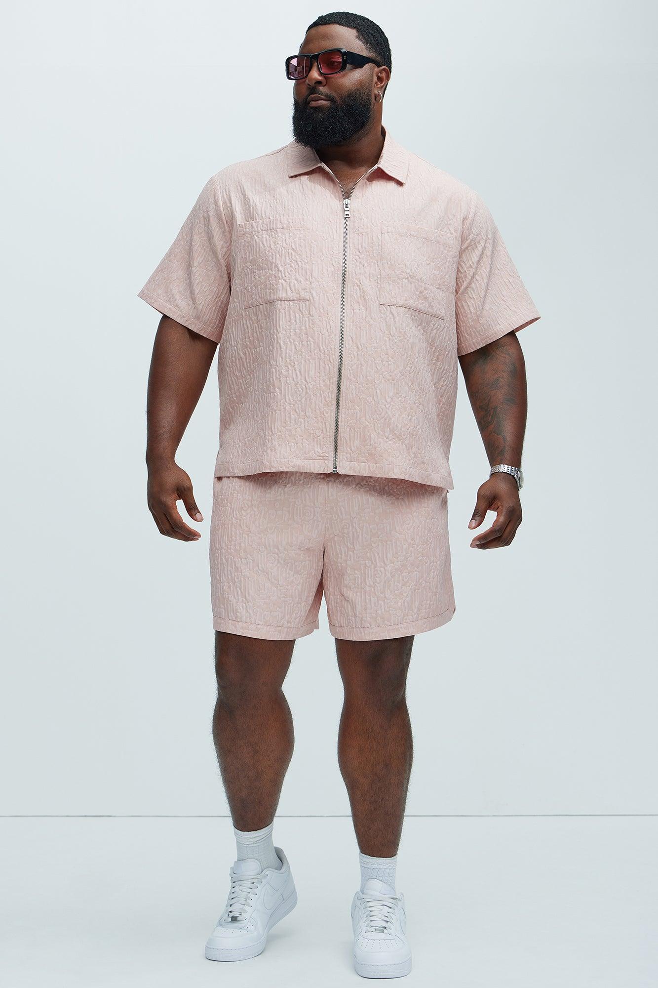 Via Margutta Textured Shirt - Mauve Product Image