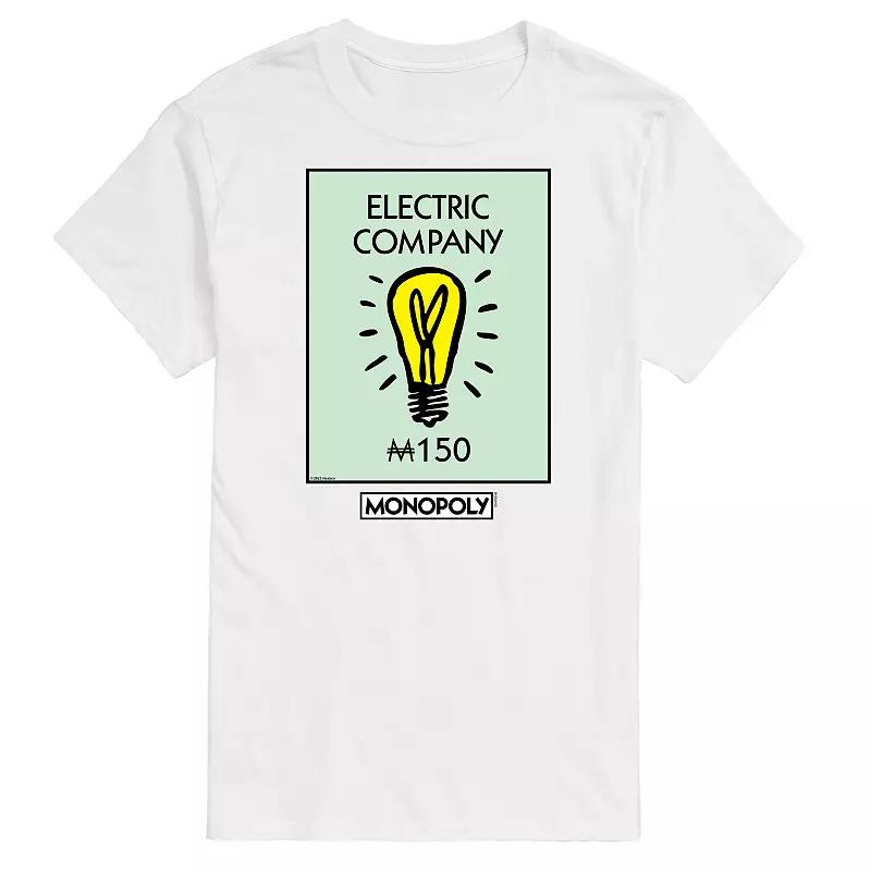 Big & Tall Monopoly Electric Company Graphic Tee, Men's,  Product Image