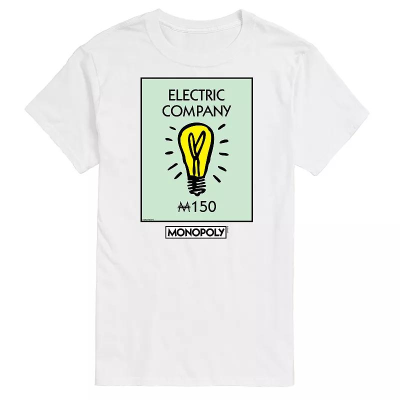 Big & Tall Monopoly Electric Company Graphic Tee, Men's,  Product Image