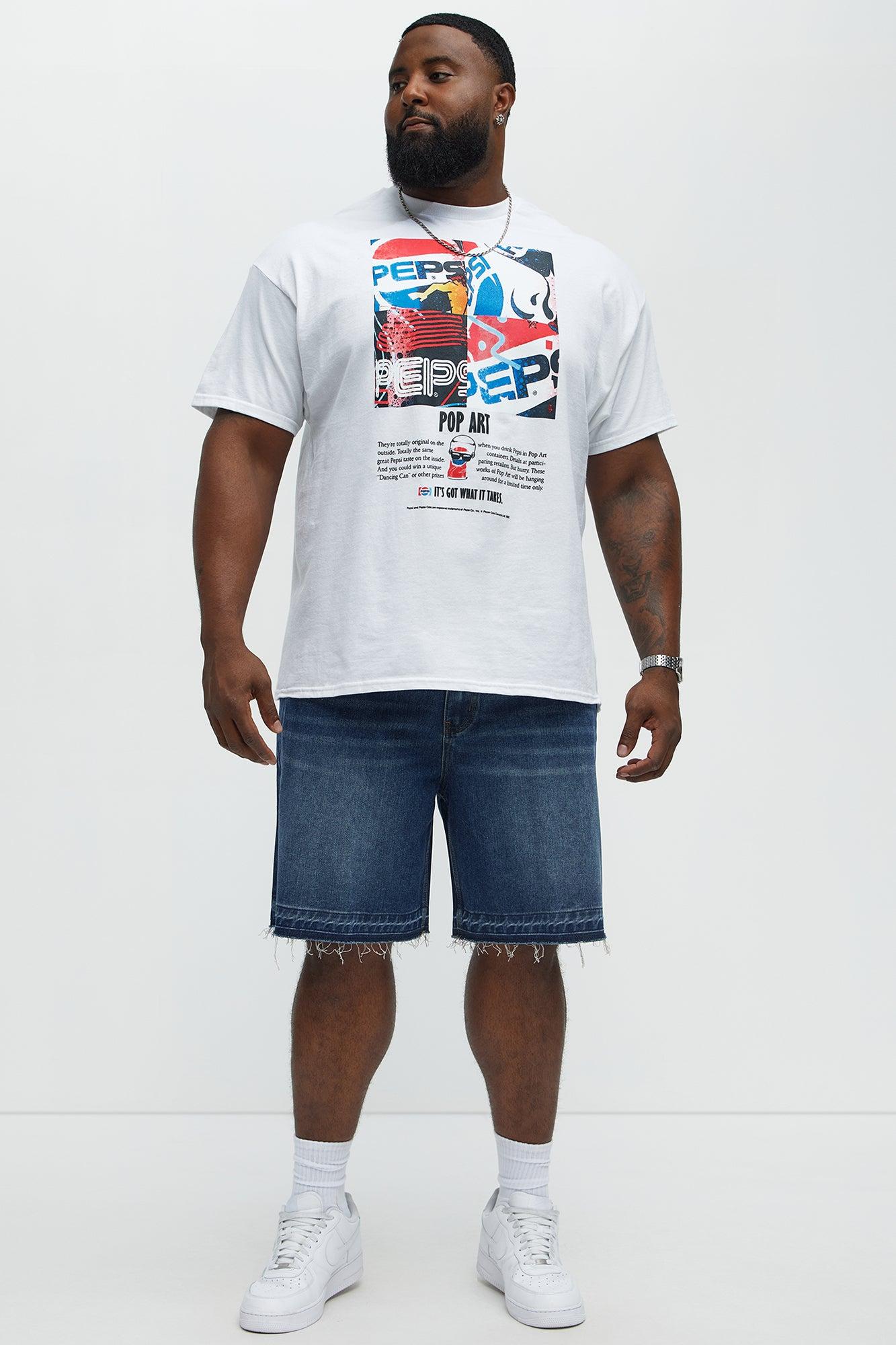 Relaxed Lemoyne Denim Shorts - Medium Blue Wash Product Image