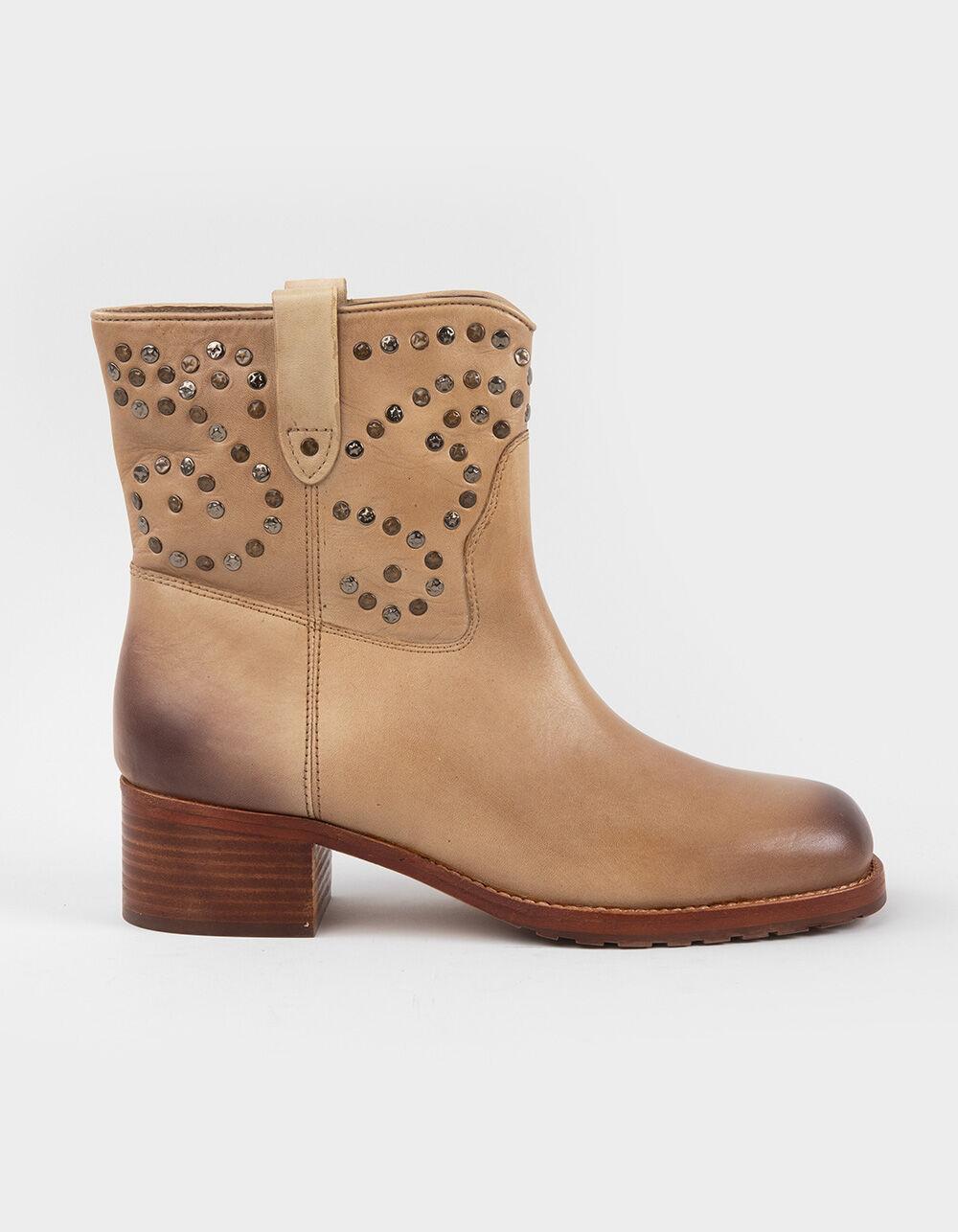 FREE PEOPLE Harmony Womens Studded Ankle Boots - TAN Product Image