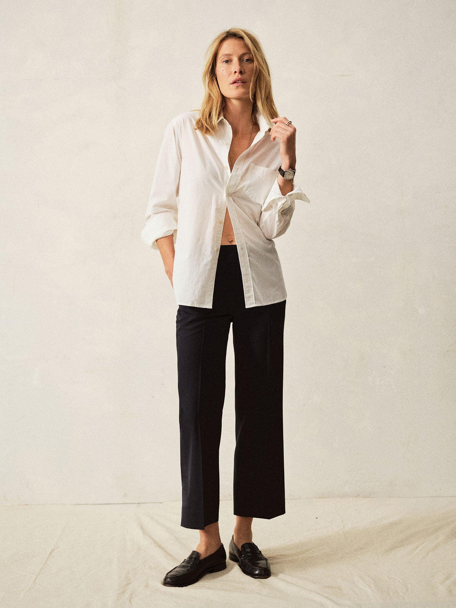 Deep Navy Midtown Wool Trouser Product Image