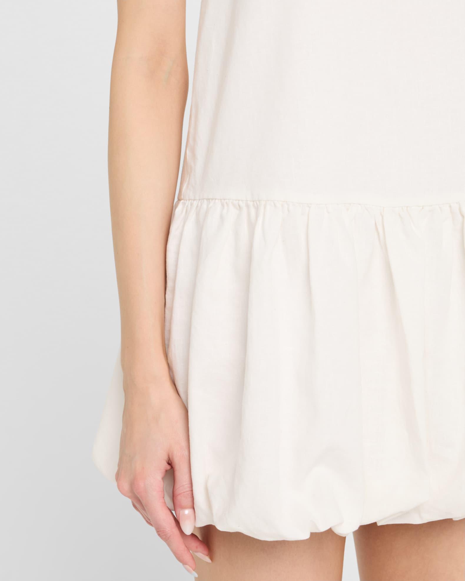 Air Linen Bubble Mini Dress Product Image