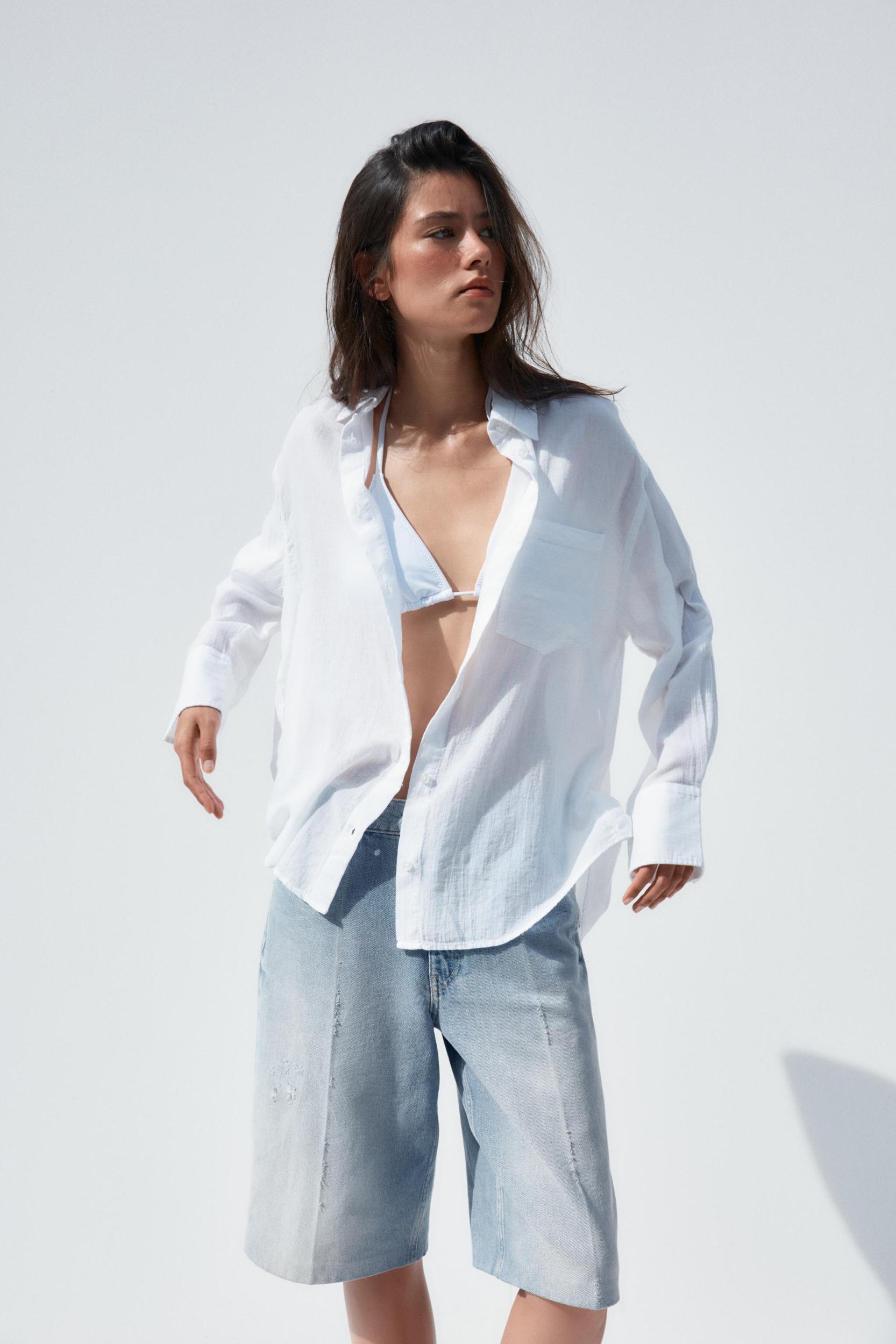 OVERSIZED GAUZE SHIRT Product Image