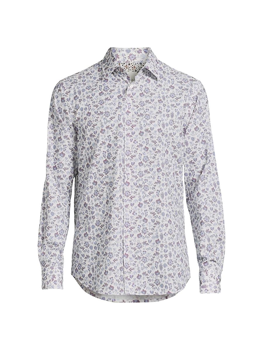 Mens Tailored-Fit Floral Shirt Product Image