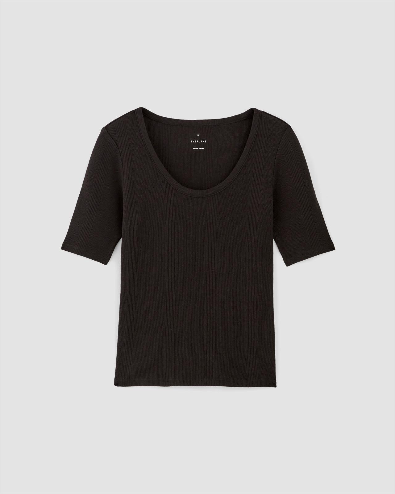 Womens Vintage Rib Scoop-Neck Top T-Shirt by Everlane Product Image