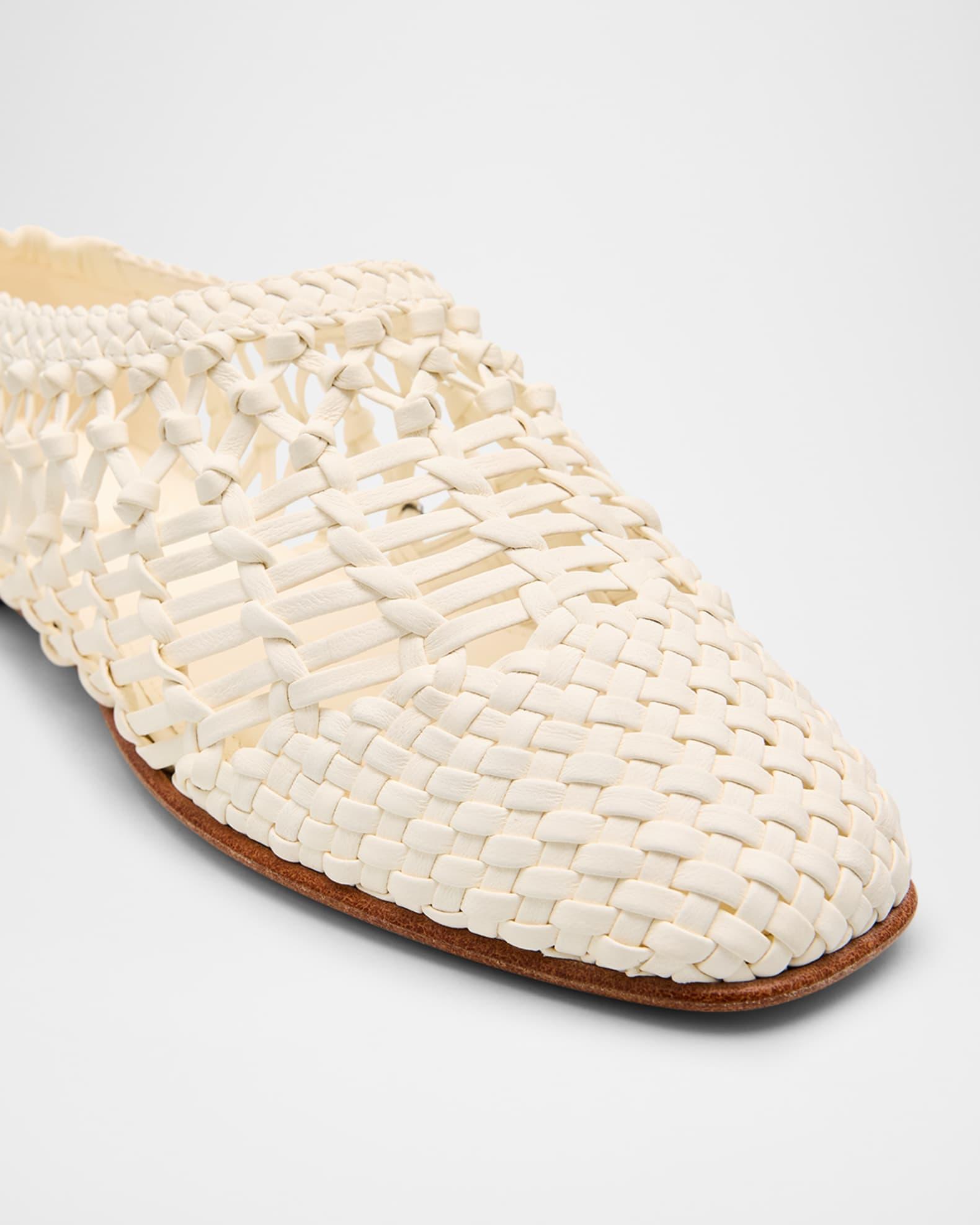 Eden Woven Leather Ballerina Flats Product Image