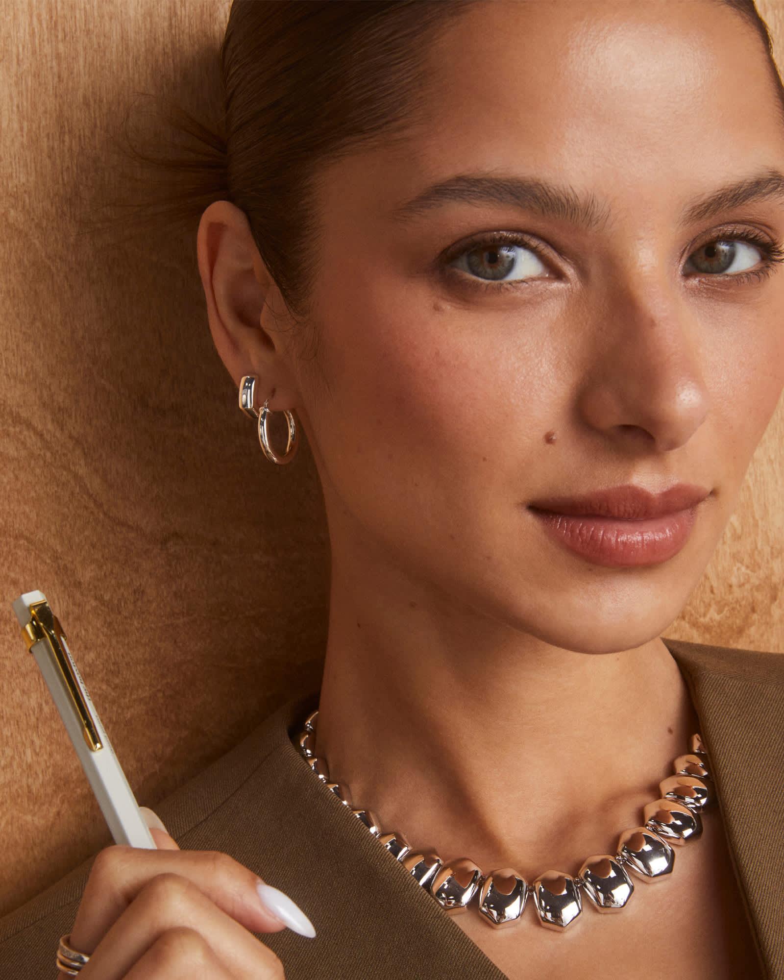 Kaitlin Silver Statement Necklace Product Image