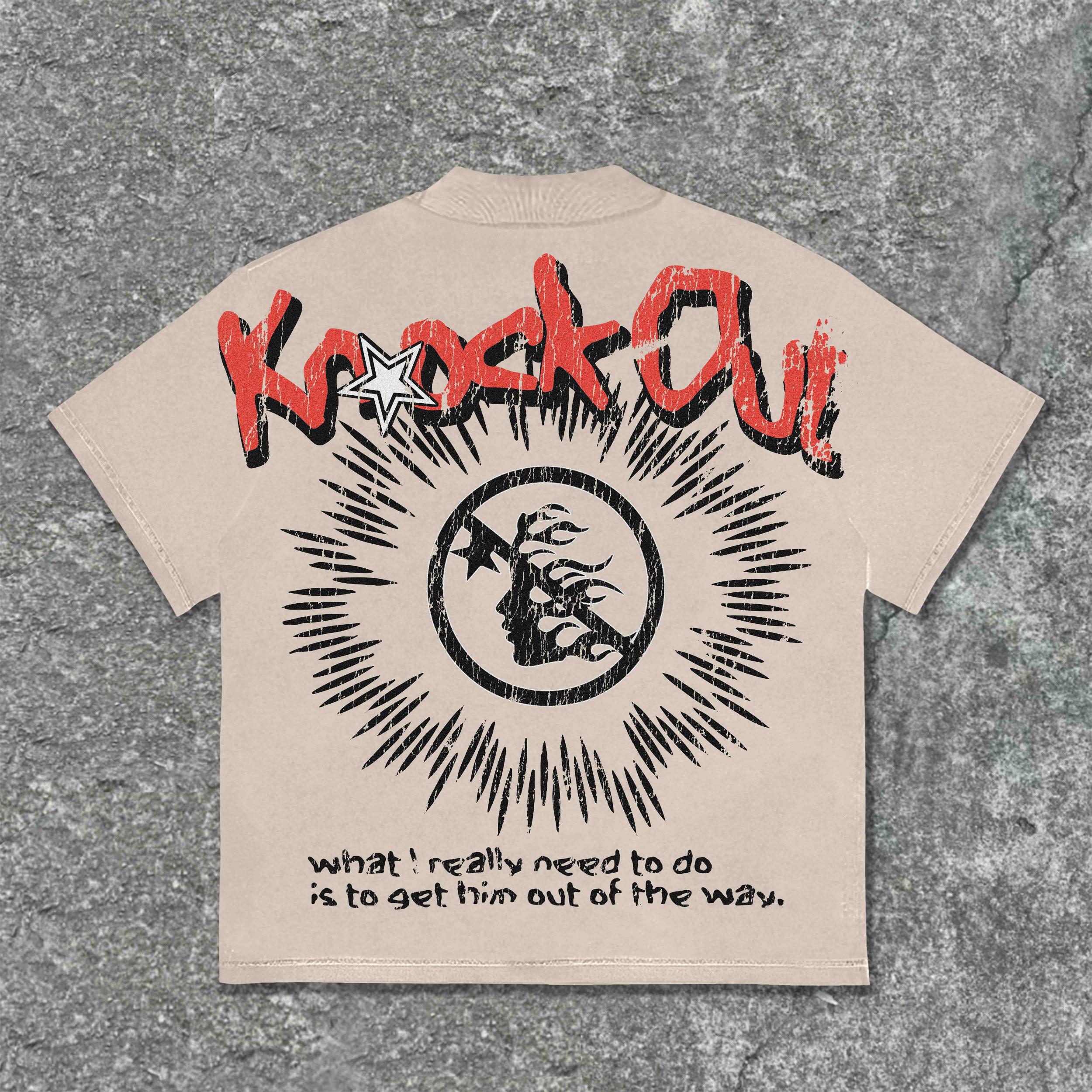 Sopula Knock Out Vintage Graphic Cotton T-Shirt Product Image