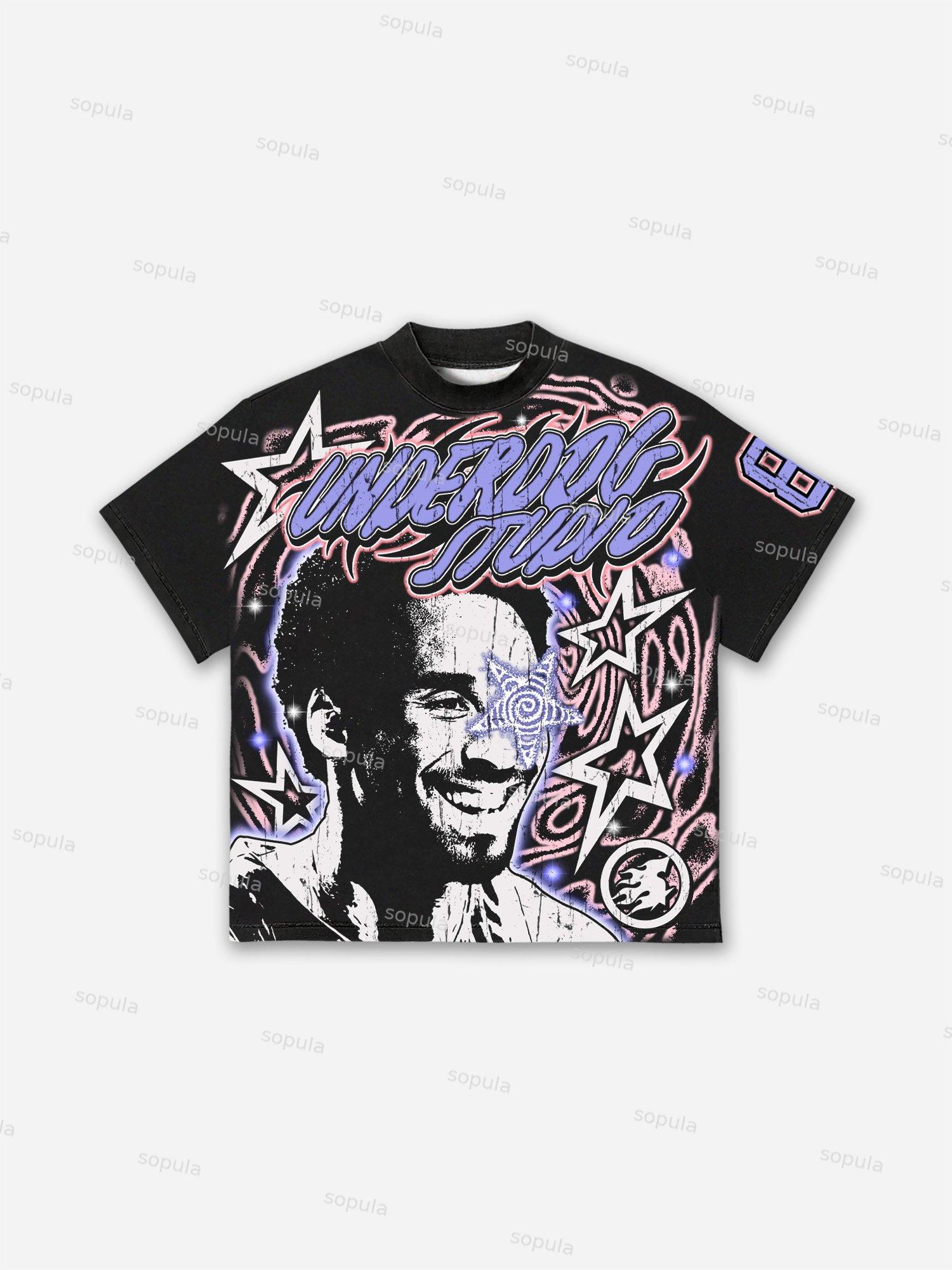 Vintage Basketball Legend Graphic T-shirt Product Image