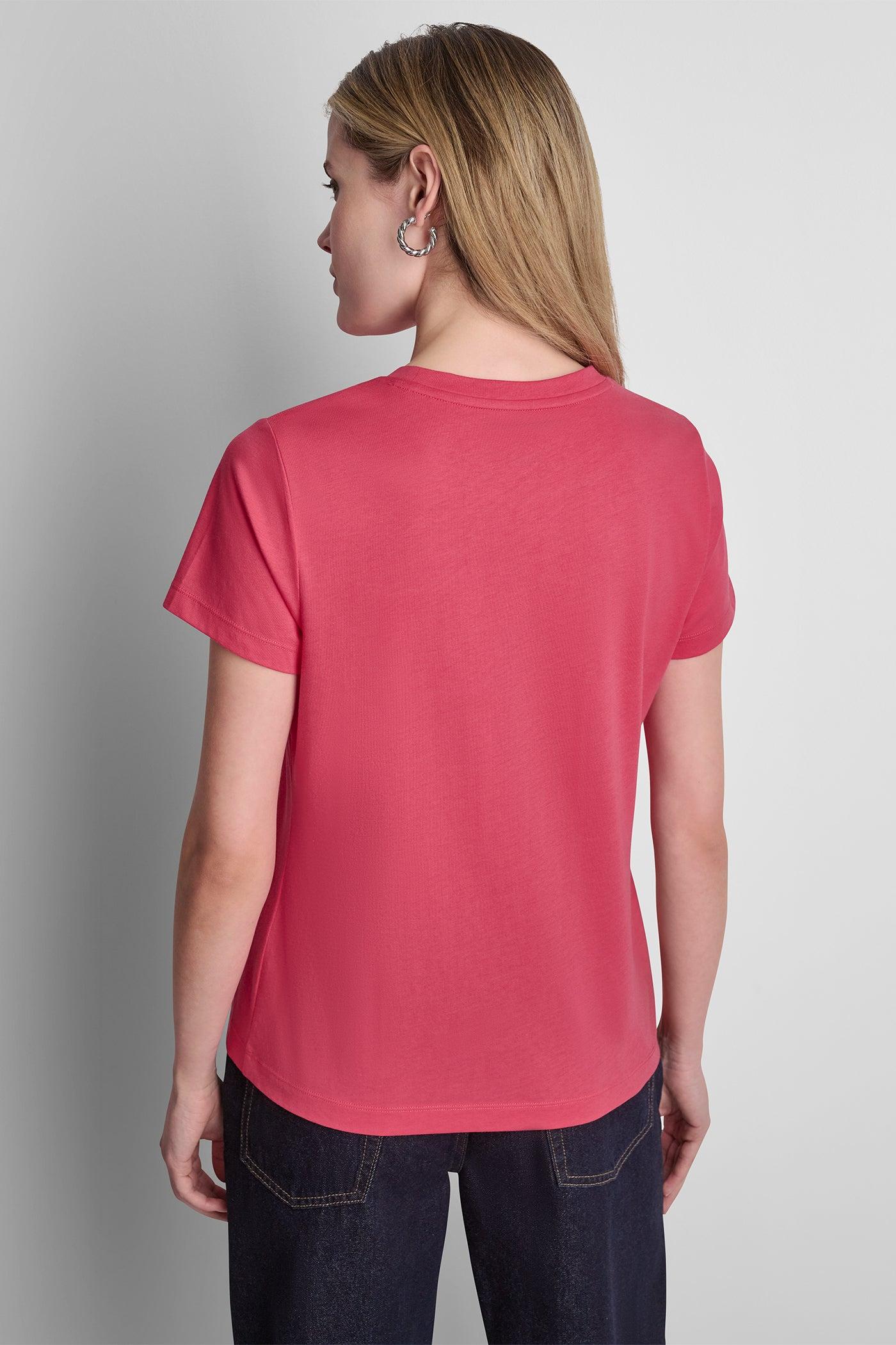 DKNY JEANS STACKED RHINESTONE DOME TEE Product Image