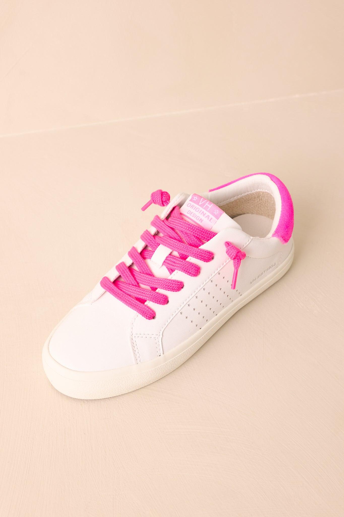 Vintage Havana Original Neon Pink Lace Sneakers Product Image