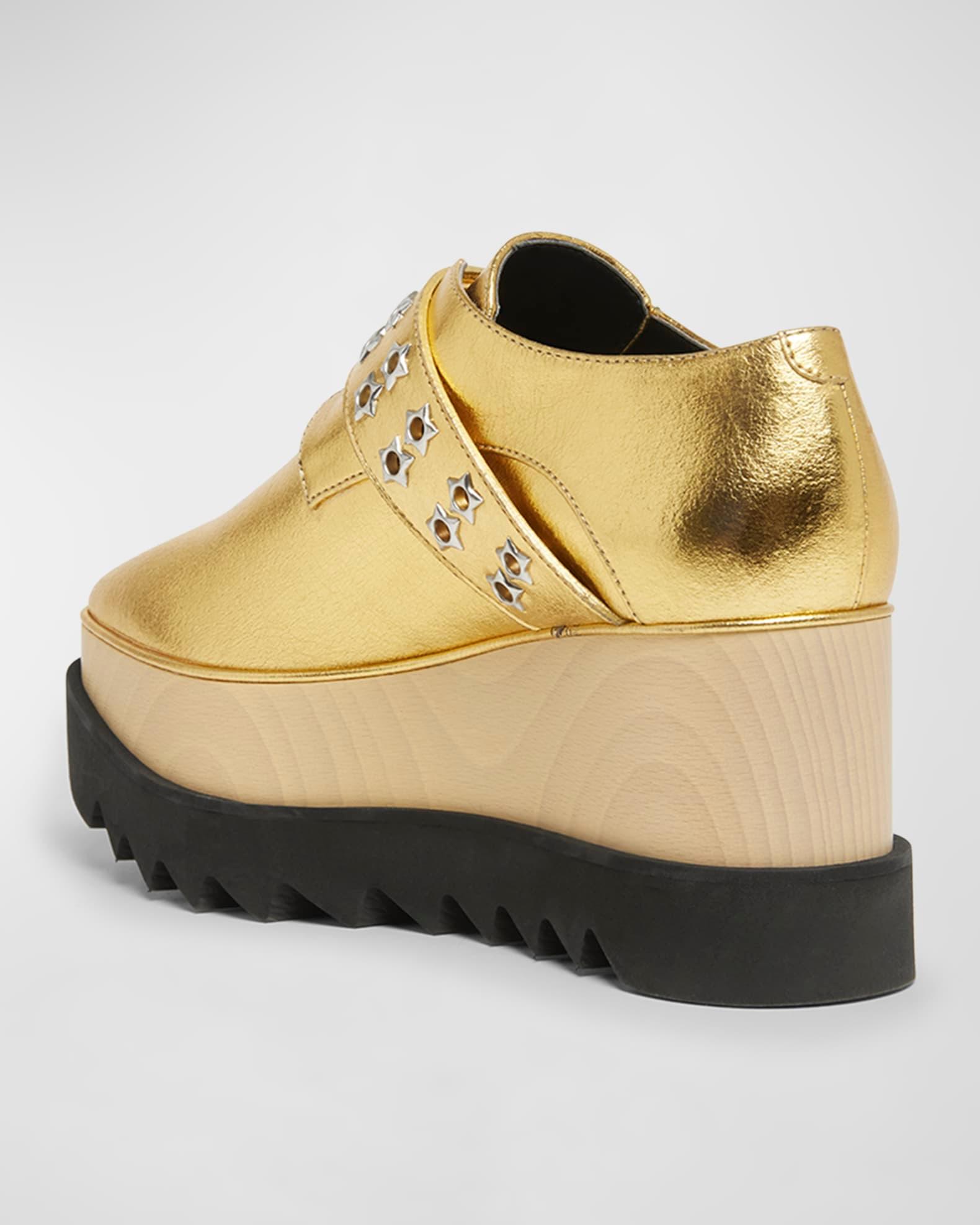 Elyse Metallic Buckle Platform Sneakers Product Image