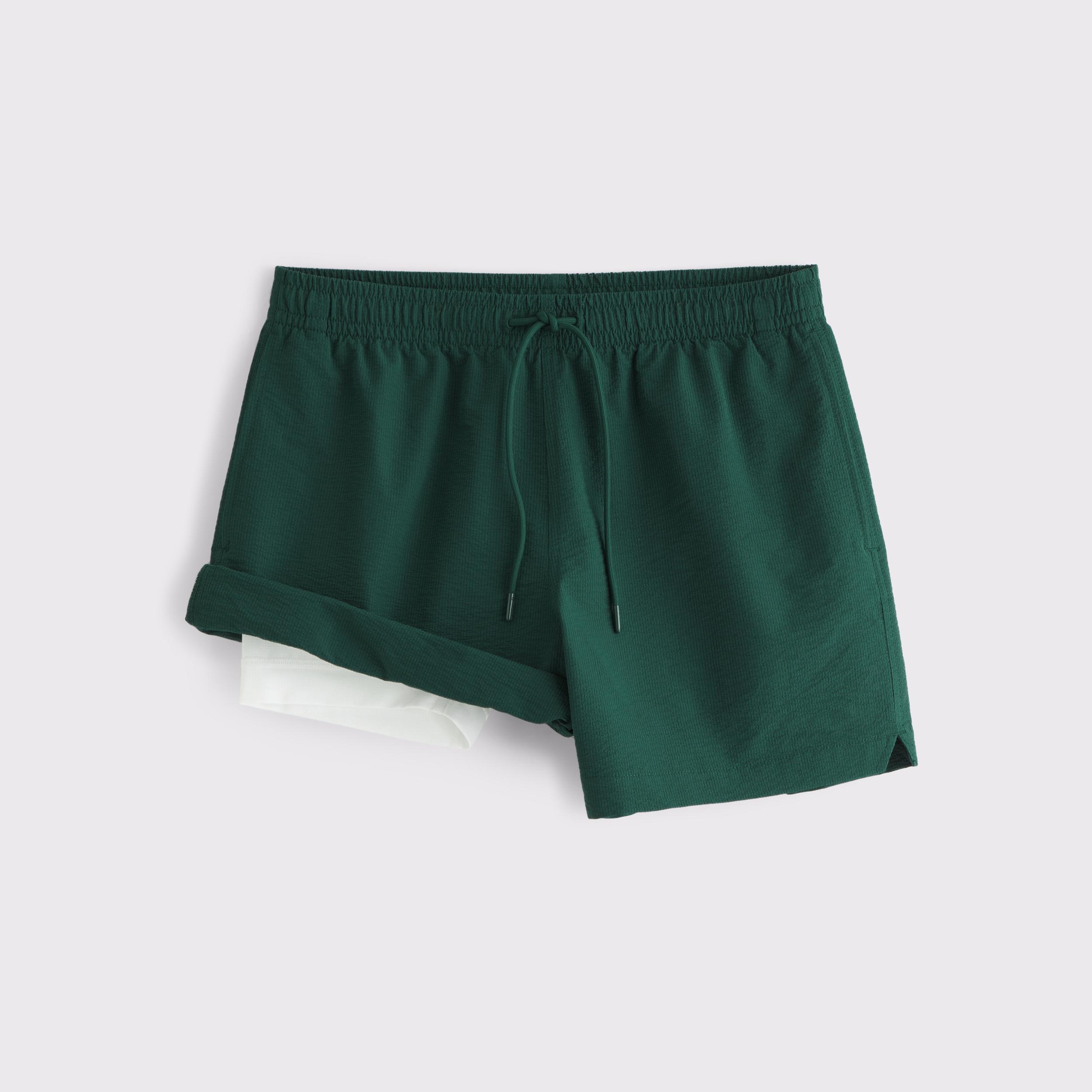 Pull-On Micro-Seersucker Swim Trunk Product Image